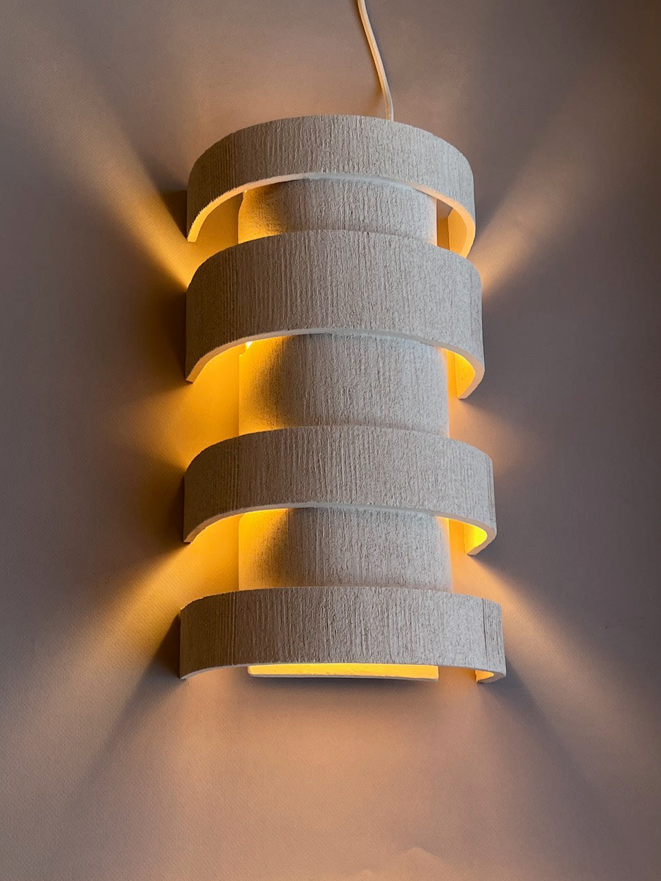 LAYERS Ceramic Sconces — side angle