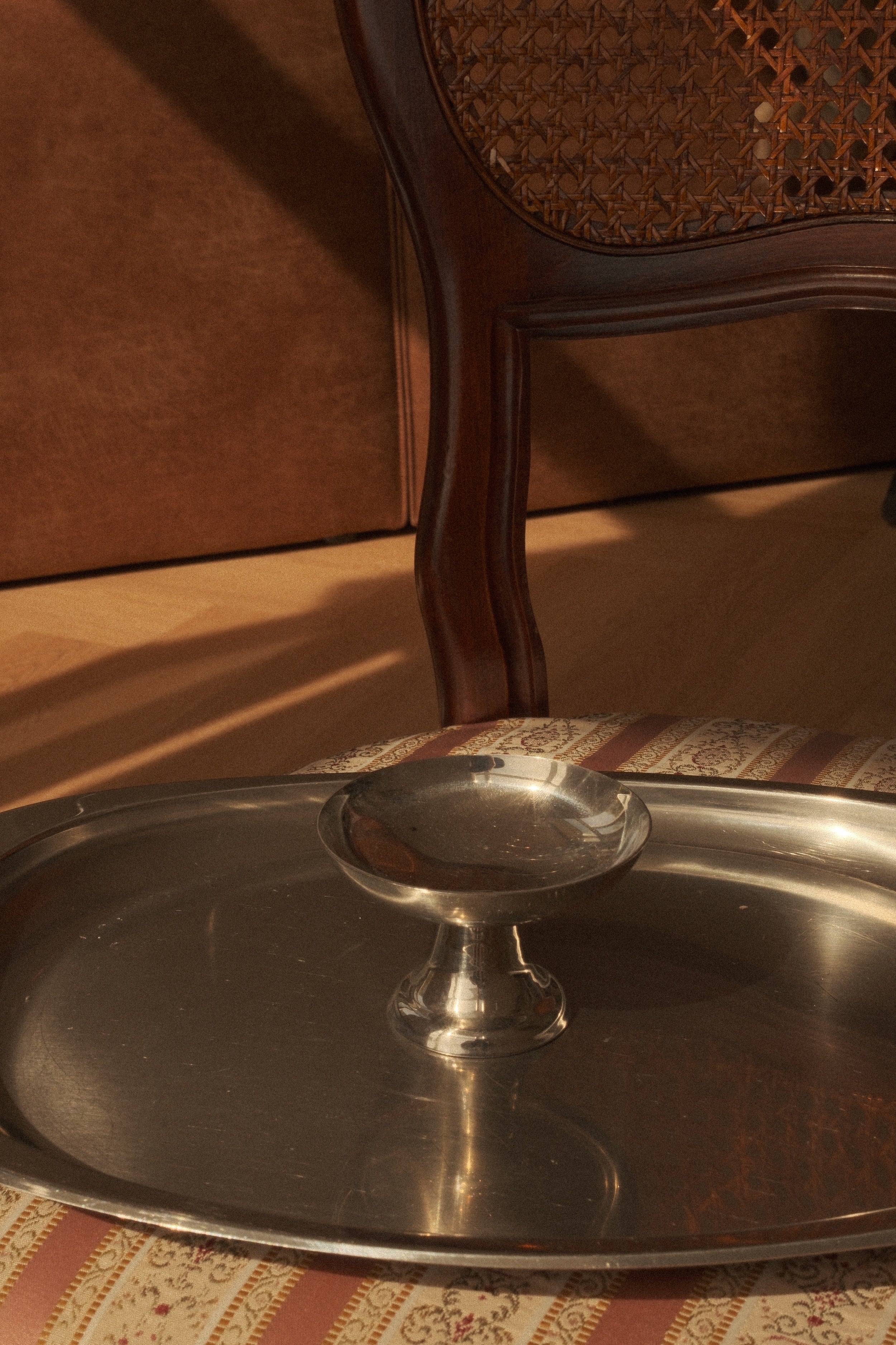 Stainless Steel Pedestal Coupes - Wide Bowl — lifestyle setting