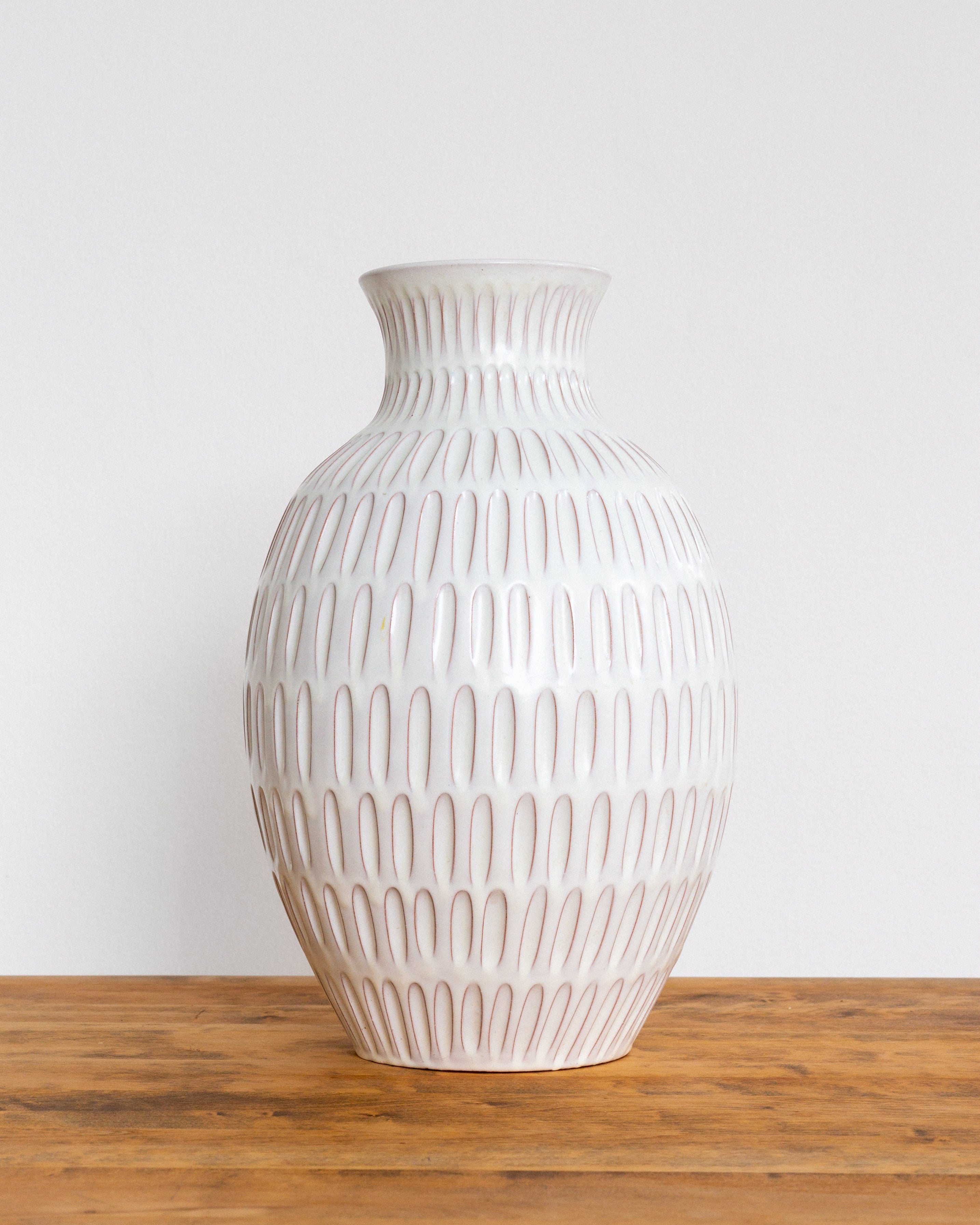Anna-Lisa Thomson Floor Vase for Upsala-Ekeby, 1940s — front view highlighting textured ceramic surface