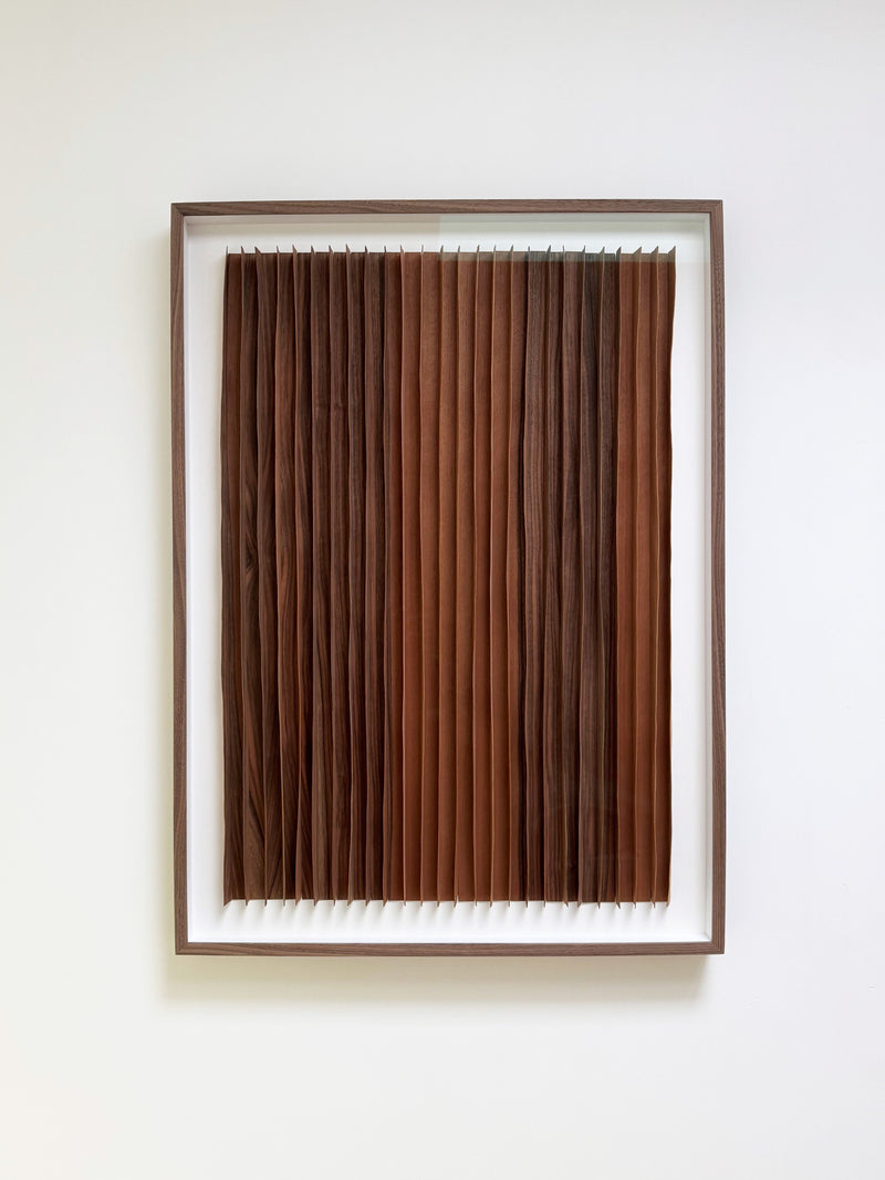 'Rhythm' Wood Veneer Work - Mid-Century Modern Style by Marike Andeweg | The Oblist
