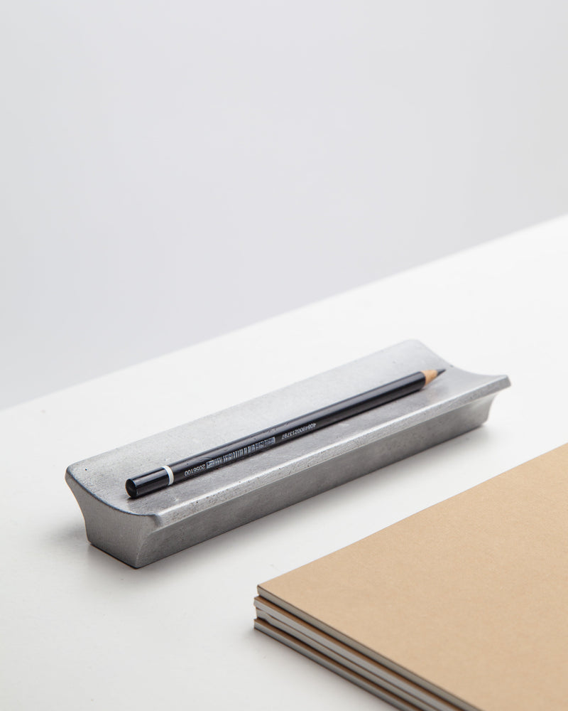 Arc Pen Tray by Stem | The Oblist — concrete material, modern design