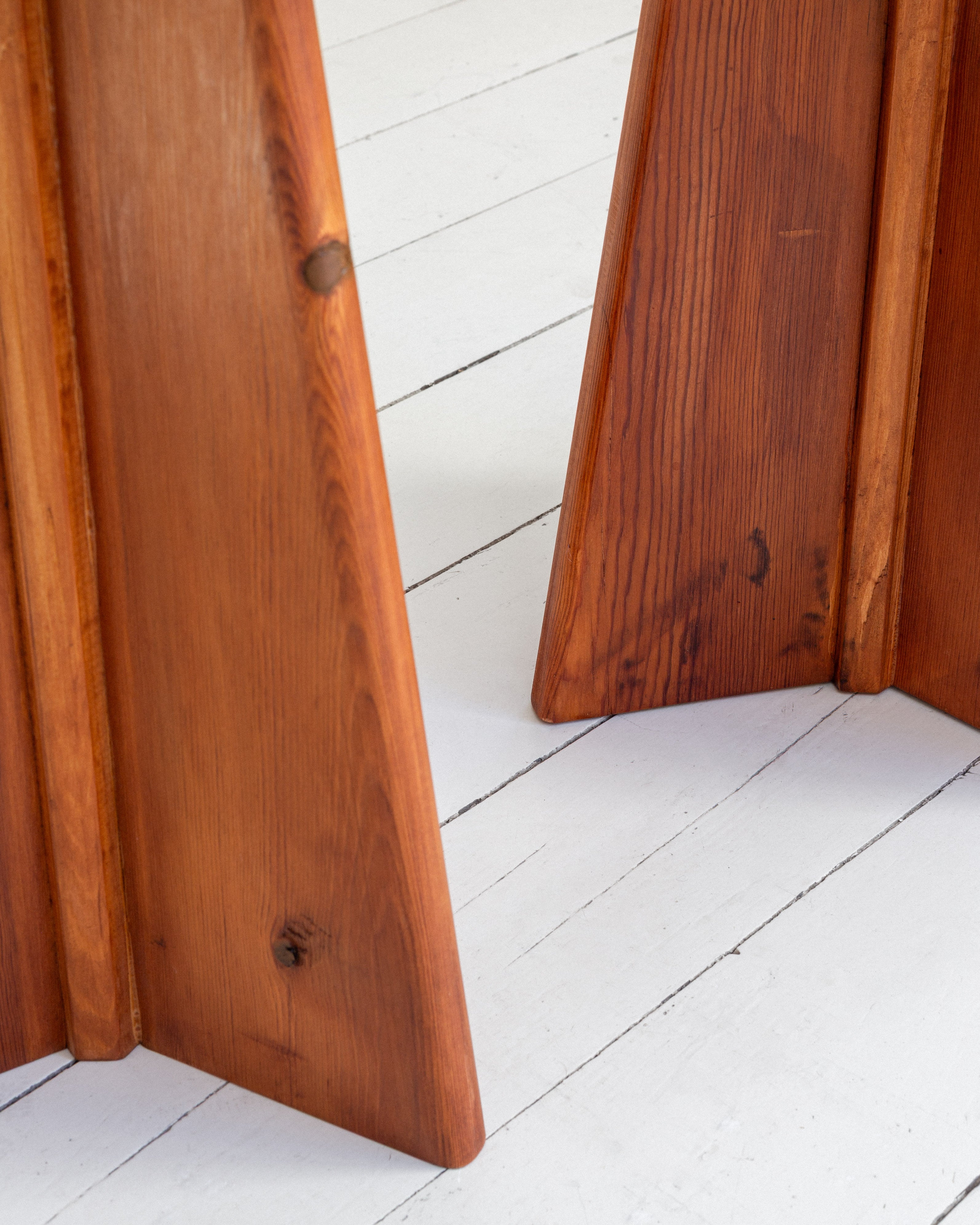 Pair of Vintage Swedish Pine Stools