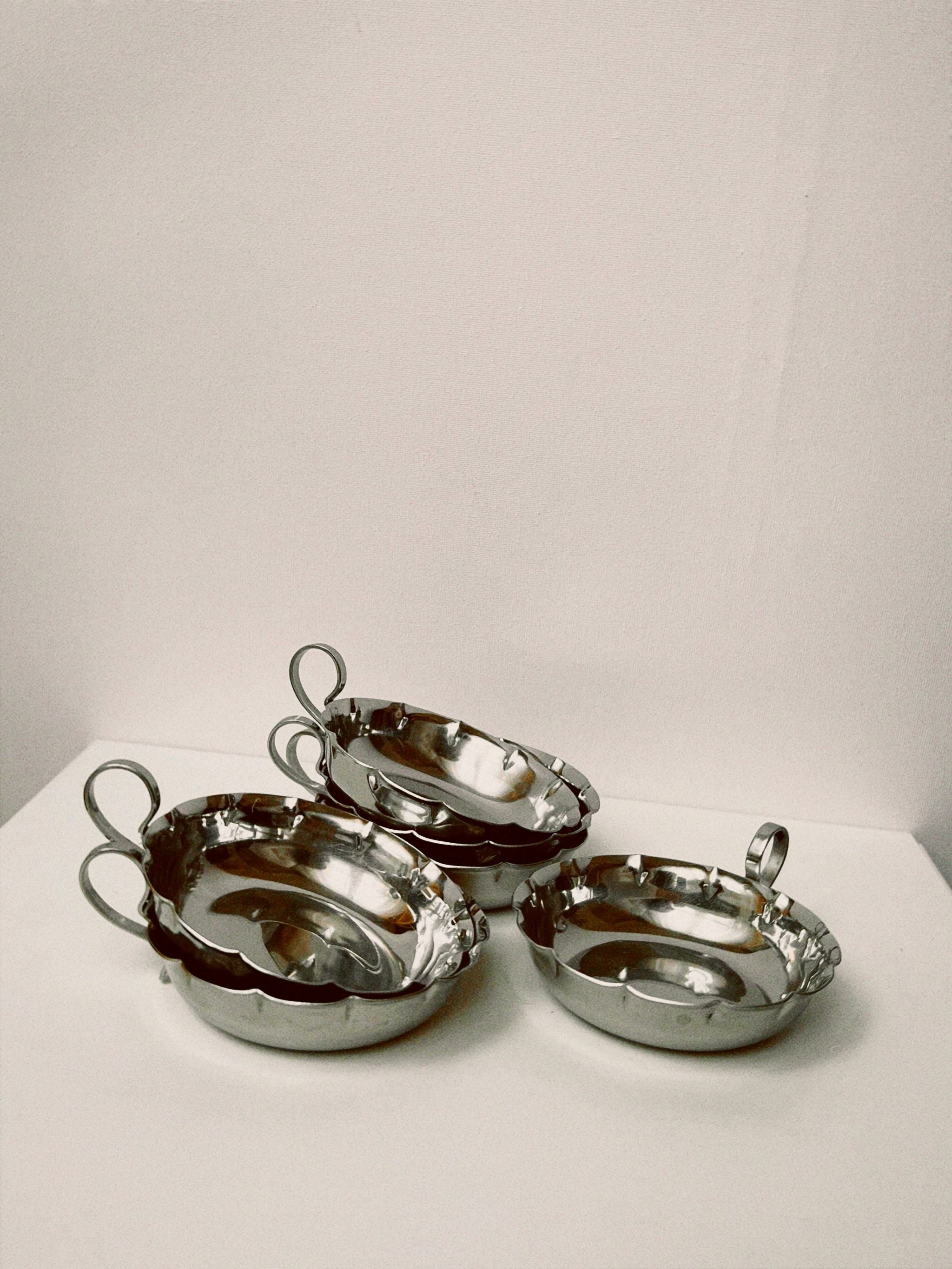 Set of 6 Traditional French Tastevins