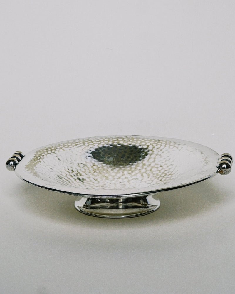 Hammered Dish in Silver by Manushi | The Oblist