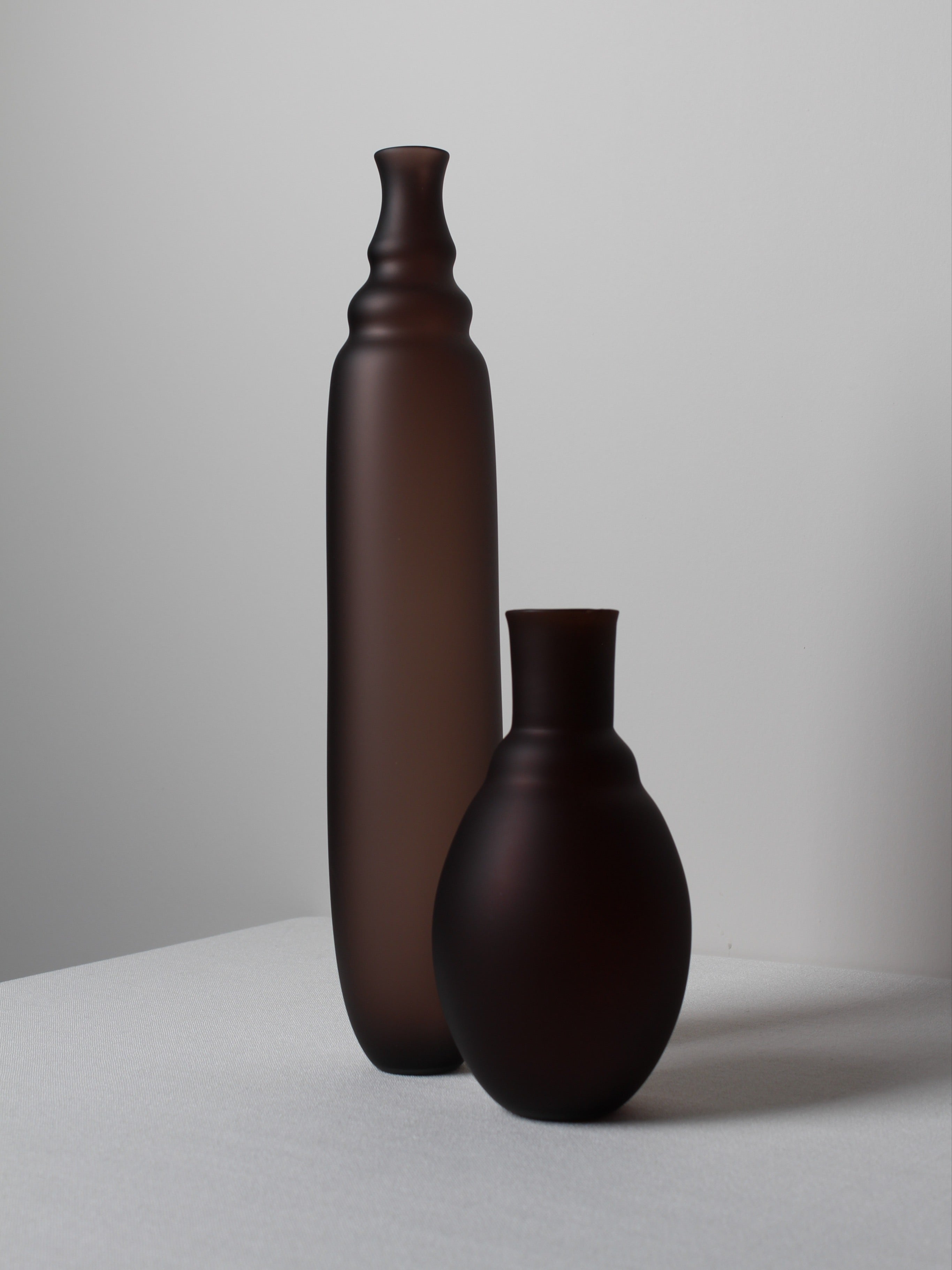 Large Vase in Ebony — side angle