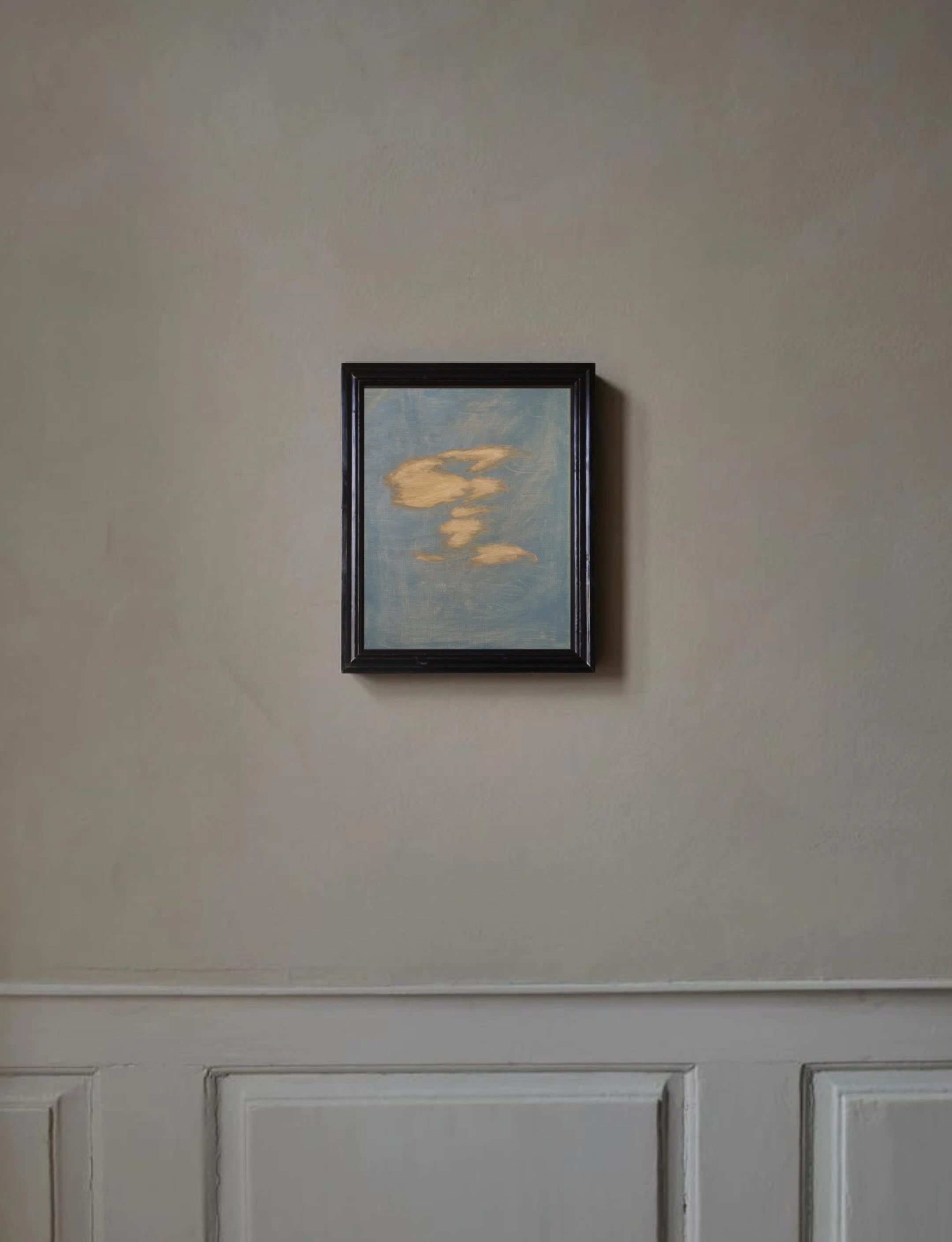 'satin/velvet' painting — side angle