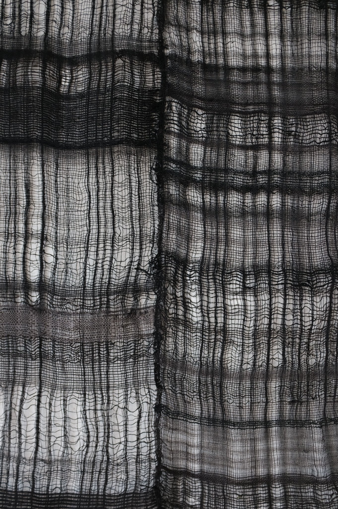 Net VI - Handwoven Wall Hanging by Emma Shepherd — detail view
