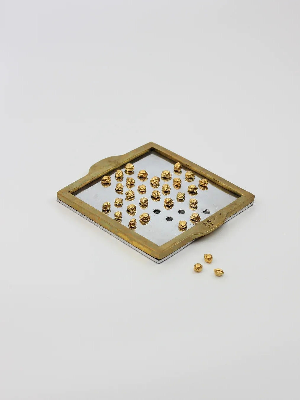 English Solitaire by Boga Avante Shop | The Oblist — metal and wood game set