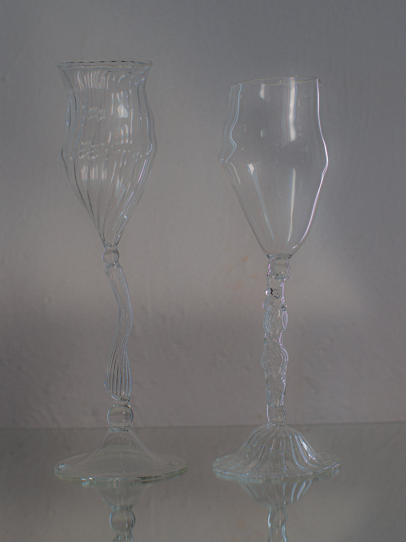 Nymphs wine glasses – set of 2 by Pia Glassworks | The Oblist