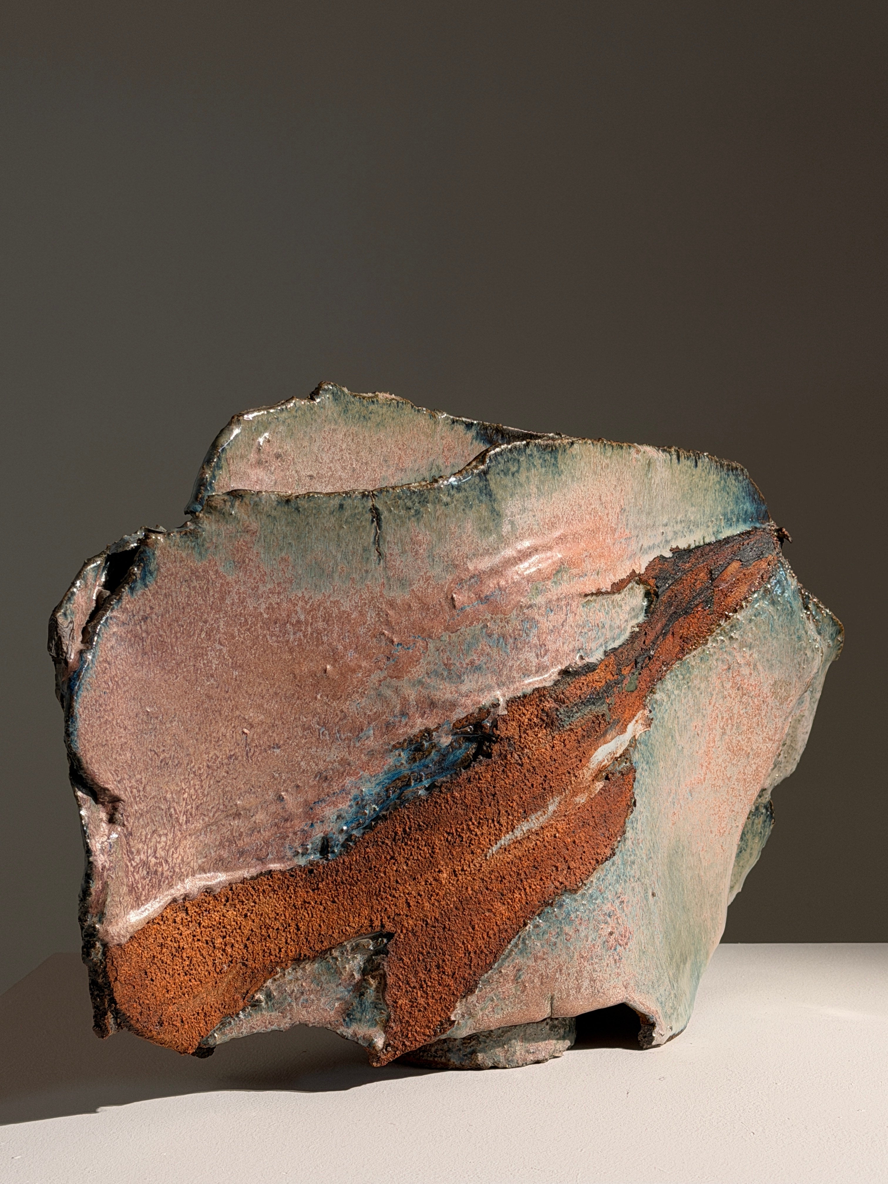 Monumental "Cloud" stoneware vase, France, 1970 — detail view