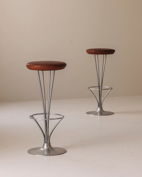 Set of Two Bar Stools by Modern Living | The Oblist