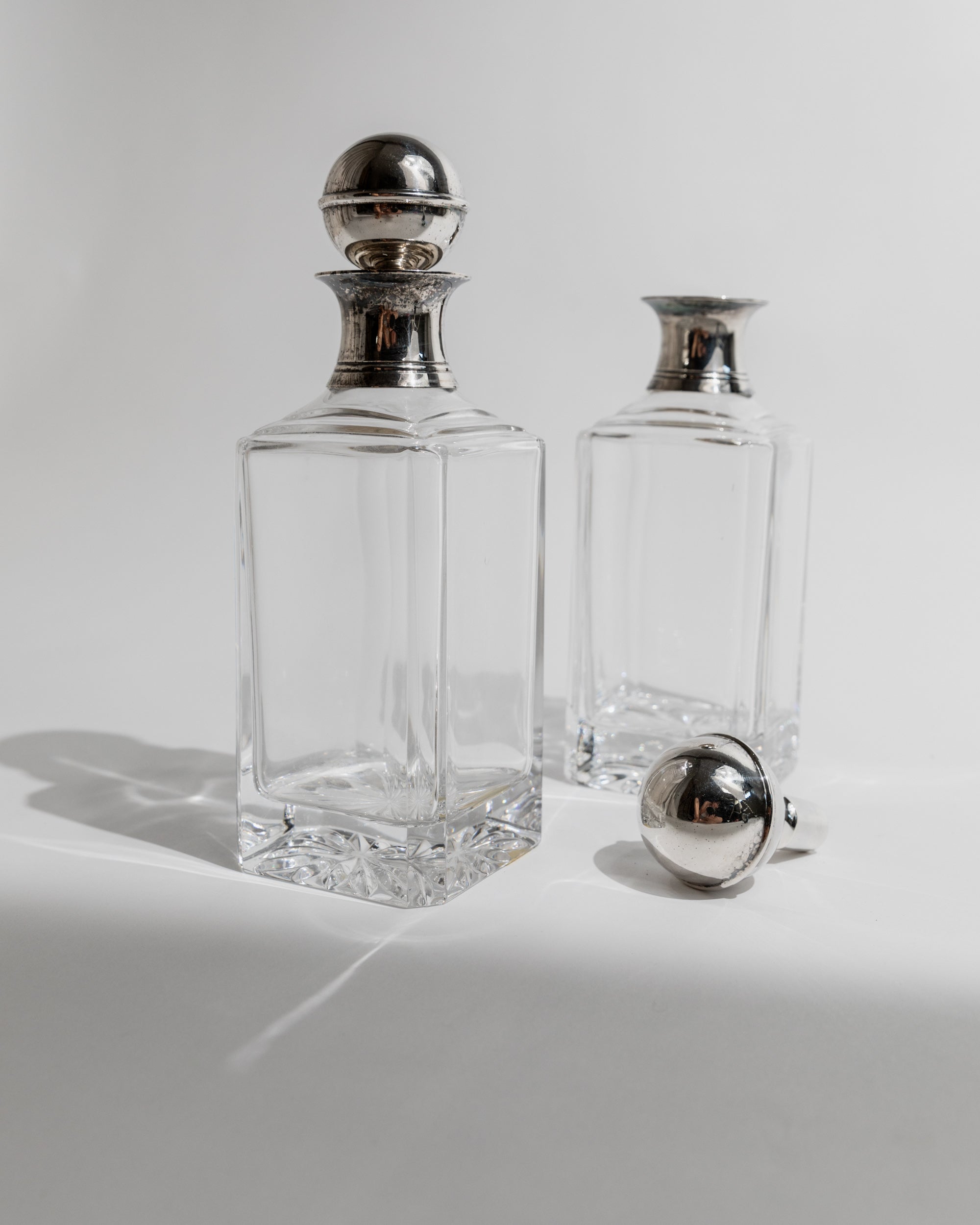 Set of Glass Decanters 1950s