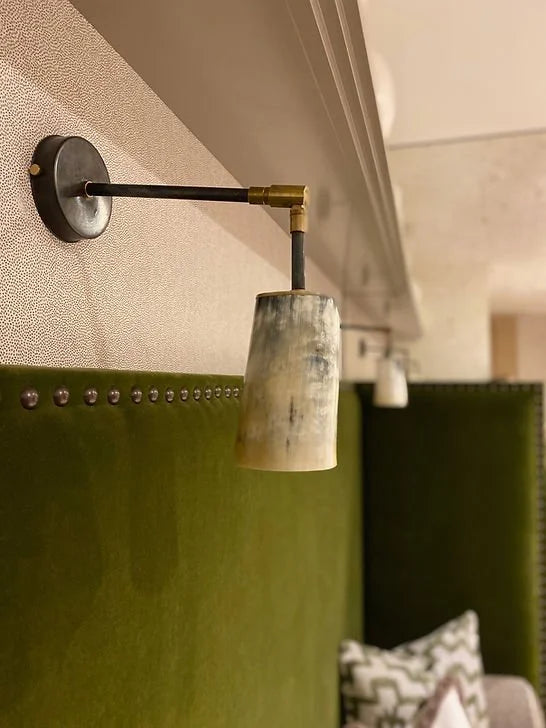 Horn Wall Light in Brass — additional view