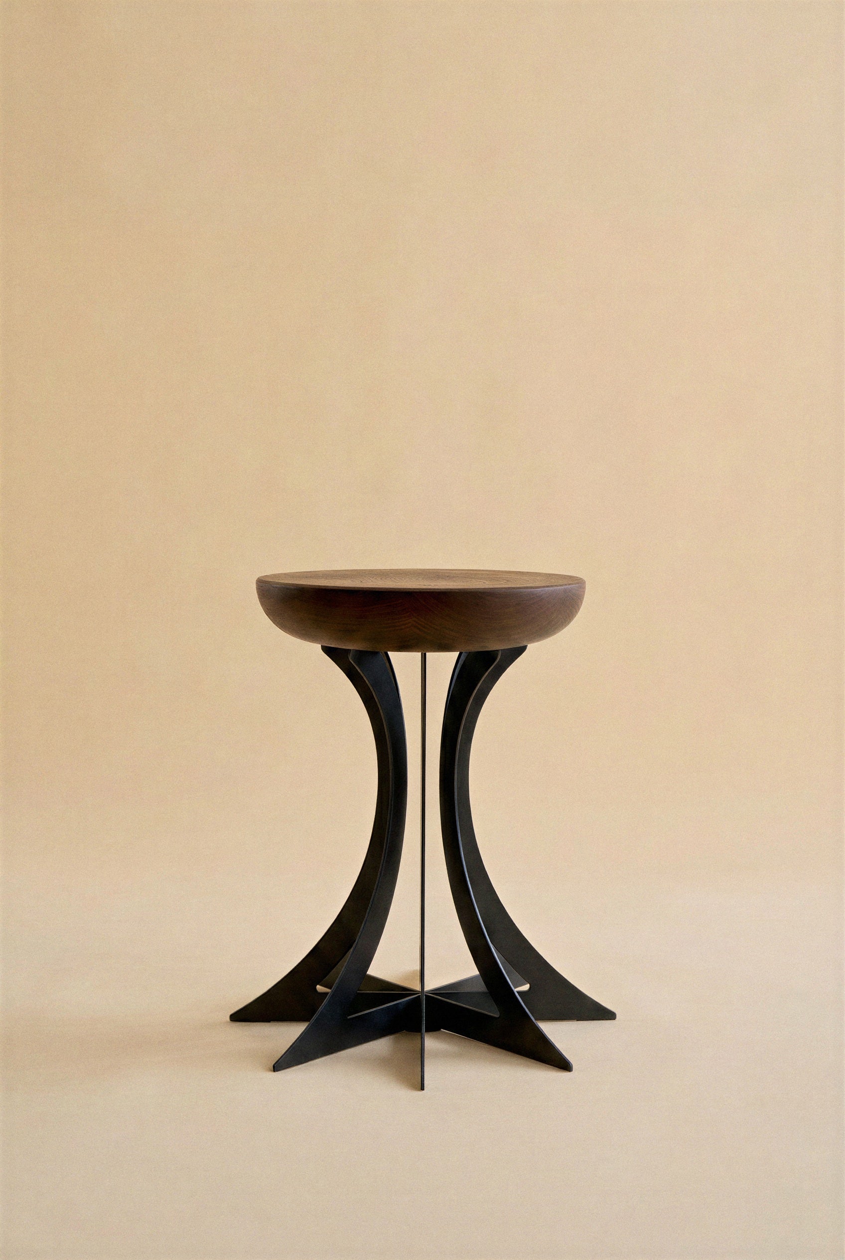 Fibonacci Side Table - Black — side angle