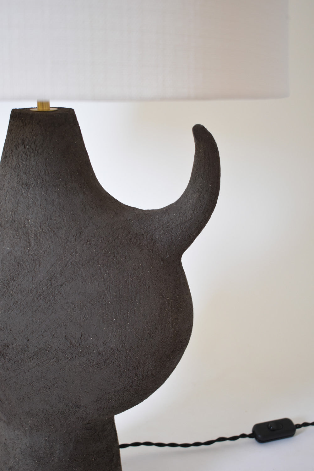 Sevilla Black Table Lamp, Barracuda Edition — close-up