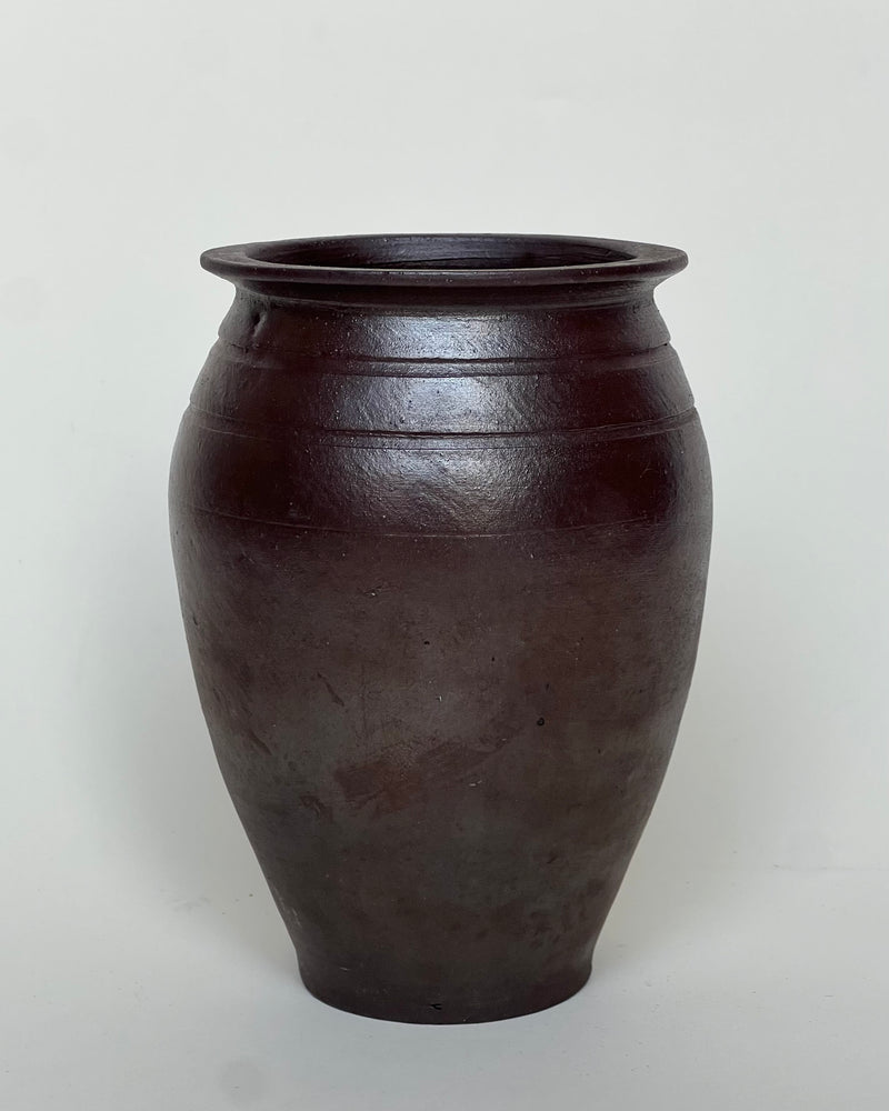 French Vintage Grès Stoneware Vase in Ceramic by Manushi | The Oblist