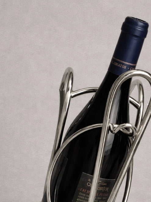 Art Déco Silver-Plated Bottle Holder — detail view