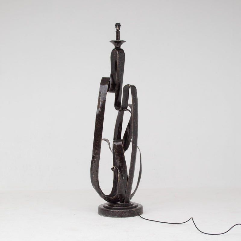 Sculptural Wrought Iron Standing Lamp by Malata Antwerp | The Oblist