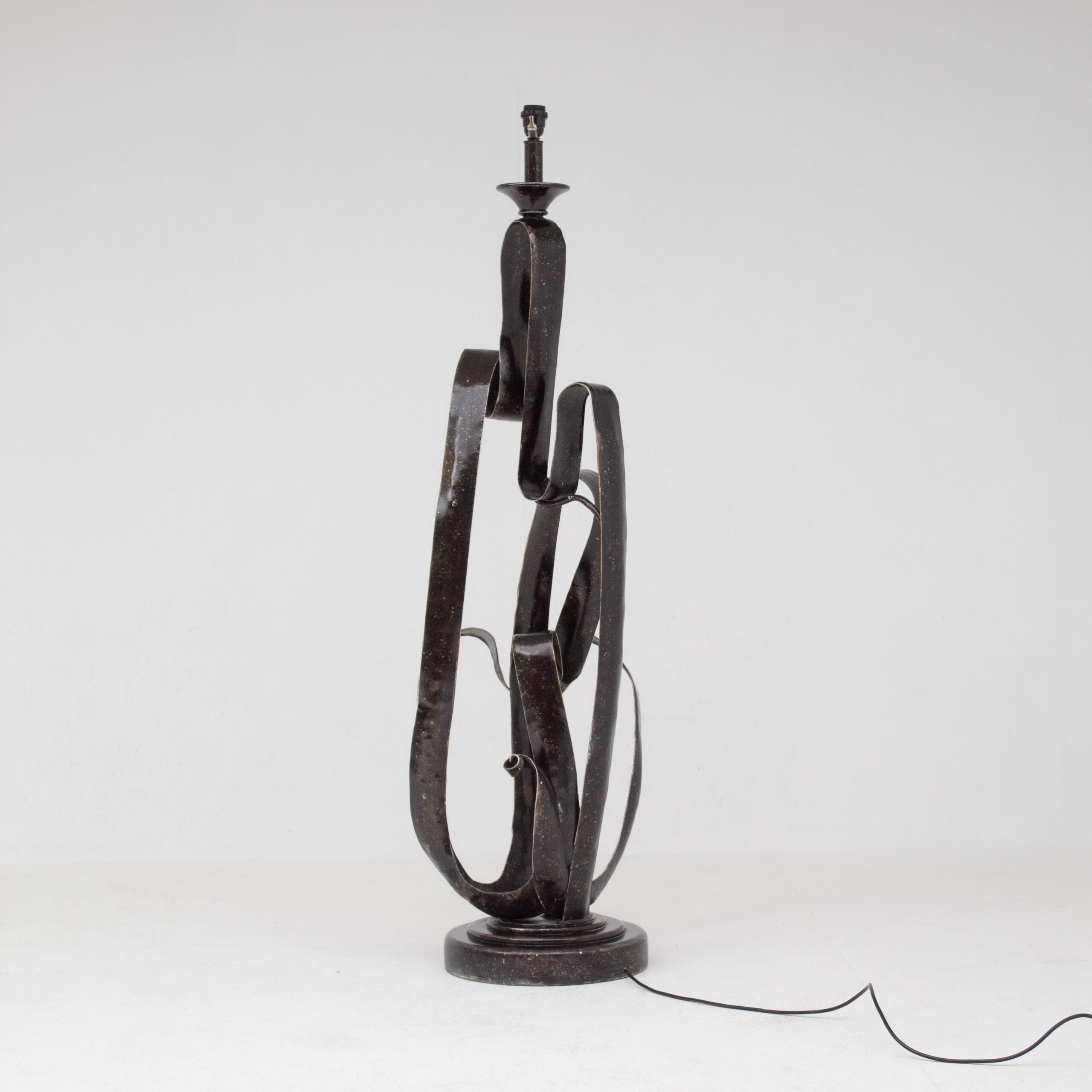 Sculptural Wrought Iron Standing Lamp by Malata Antwerp | The Oblist