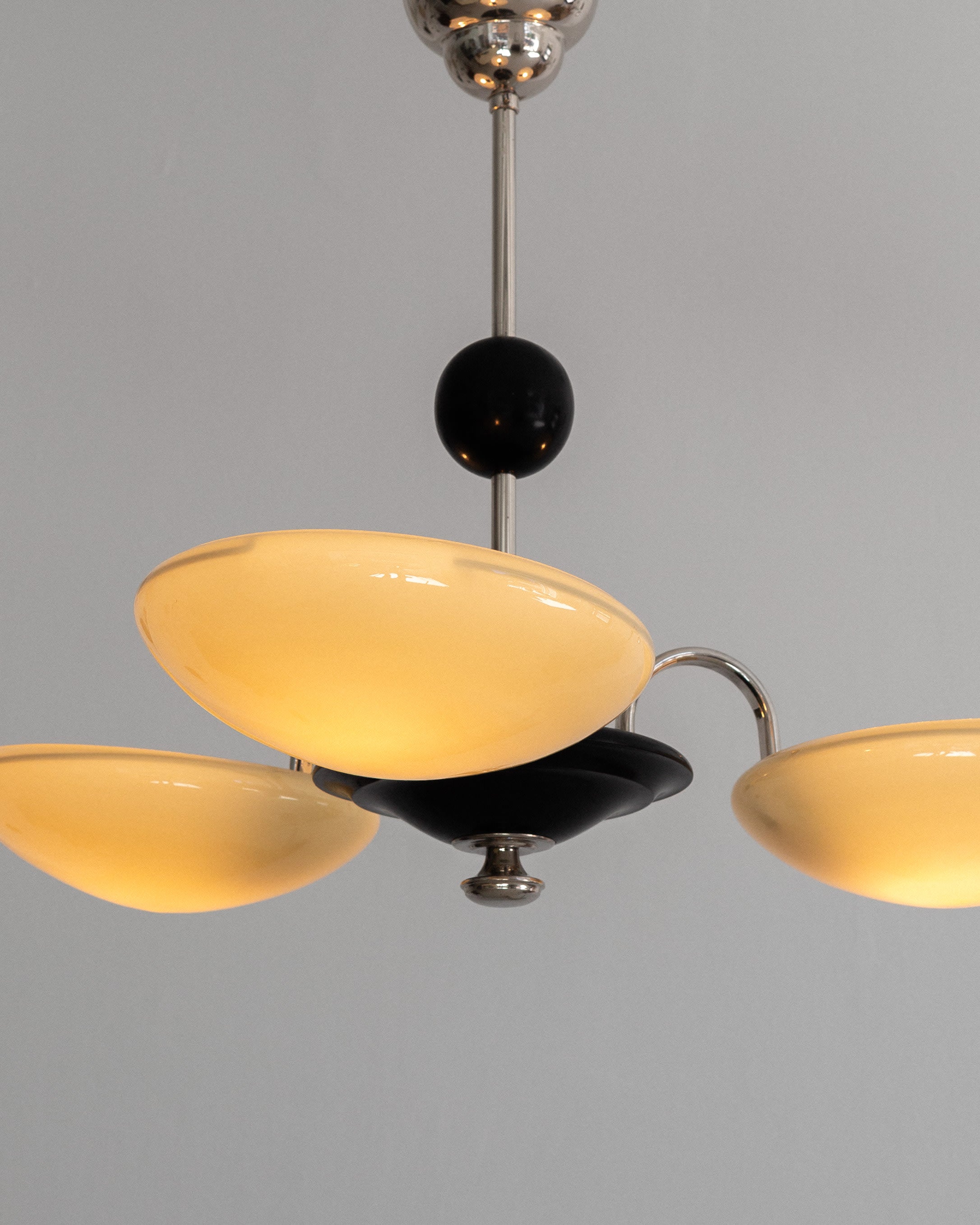 Swedish Modernist Ceiling Lamp, 1930s–40s — lifestyle setting