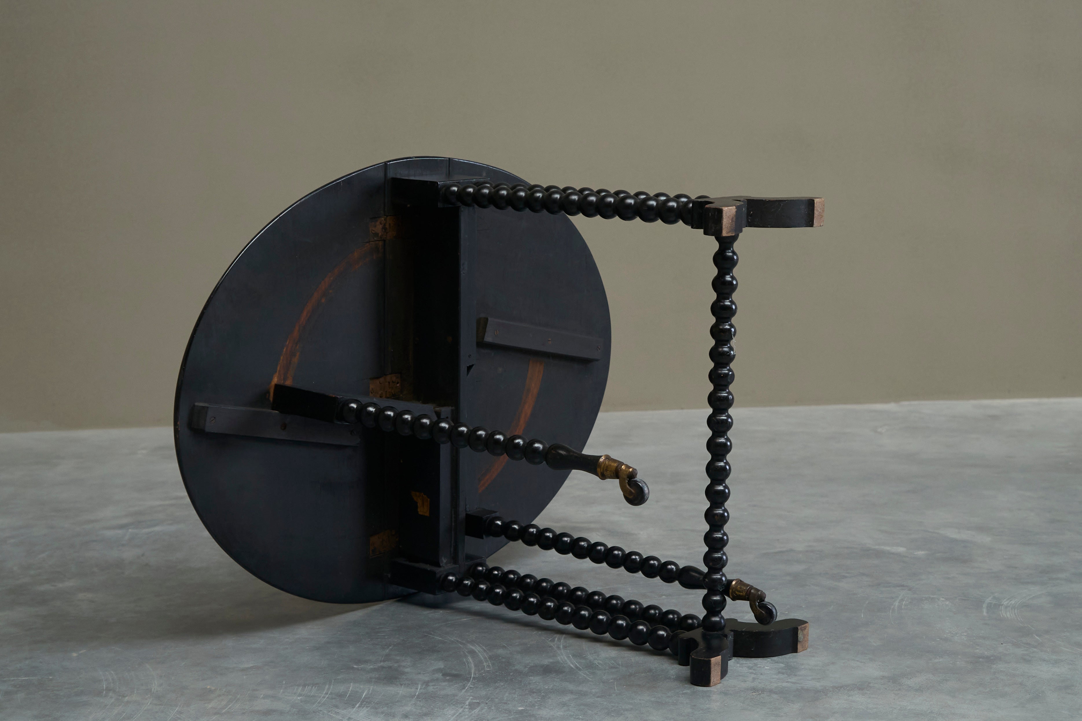 Beautiful Ebonized Bobbin Turned Baby Sutherland Table England Late 19th Century — view 10