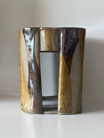 DISPLACED LANDSCAPES Side Table — lifestyle setting
