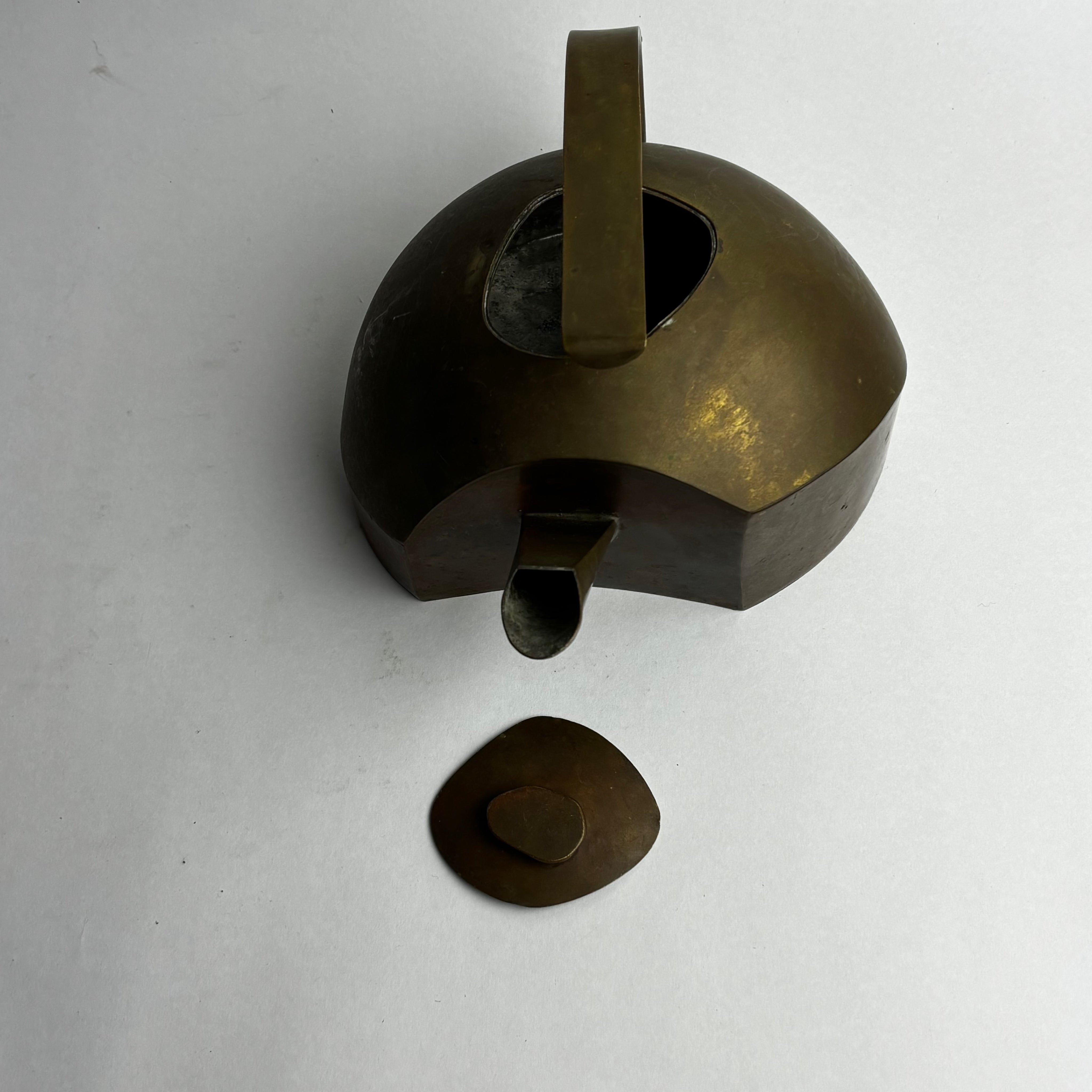 Vintage Tea Pots in Brass - Modernist Copper Collection — in context