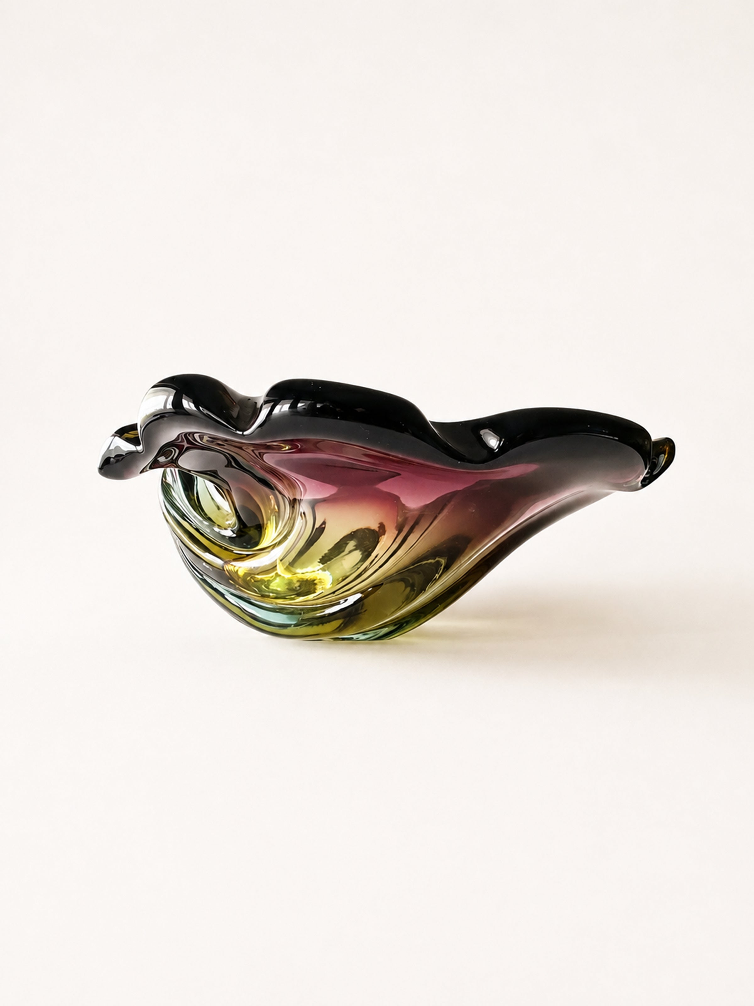 Murano glass shell vide-poche - 1970s — detail view