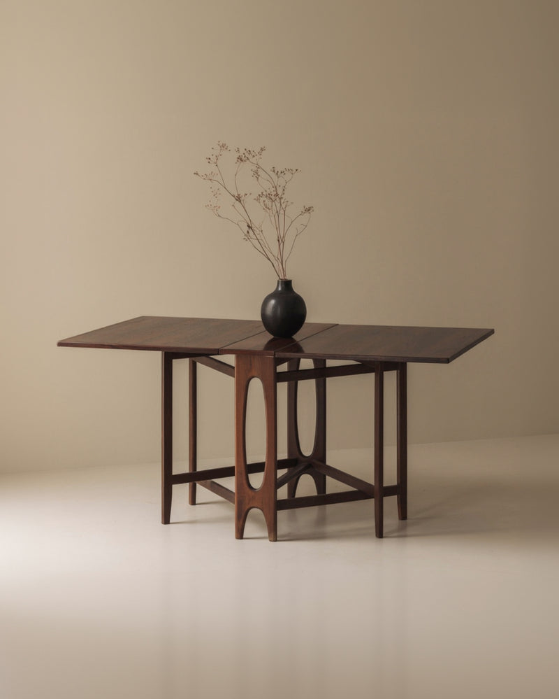 Rosewood folding table by Bendt Winge, Norway 1960s. by Modern Living | The Oblist