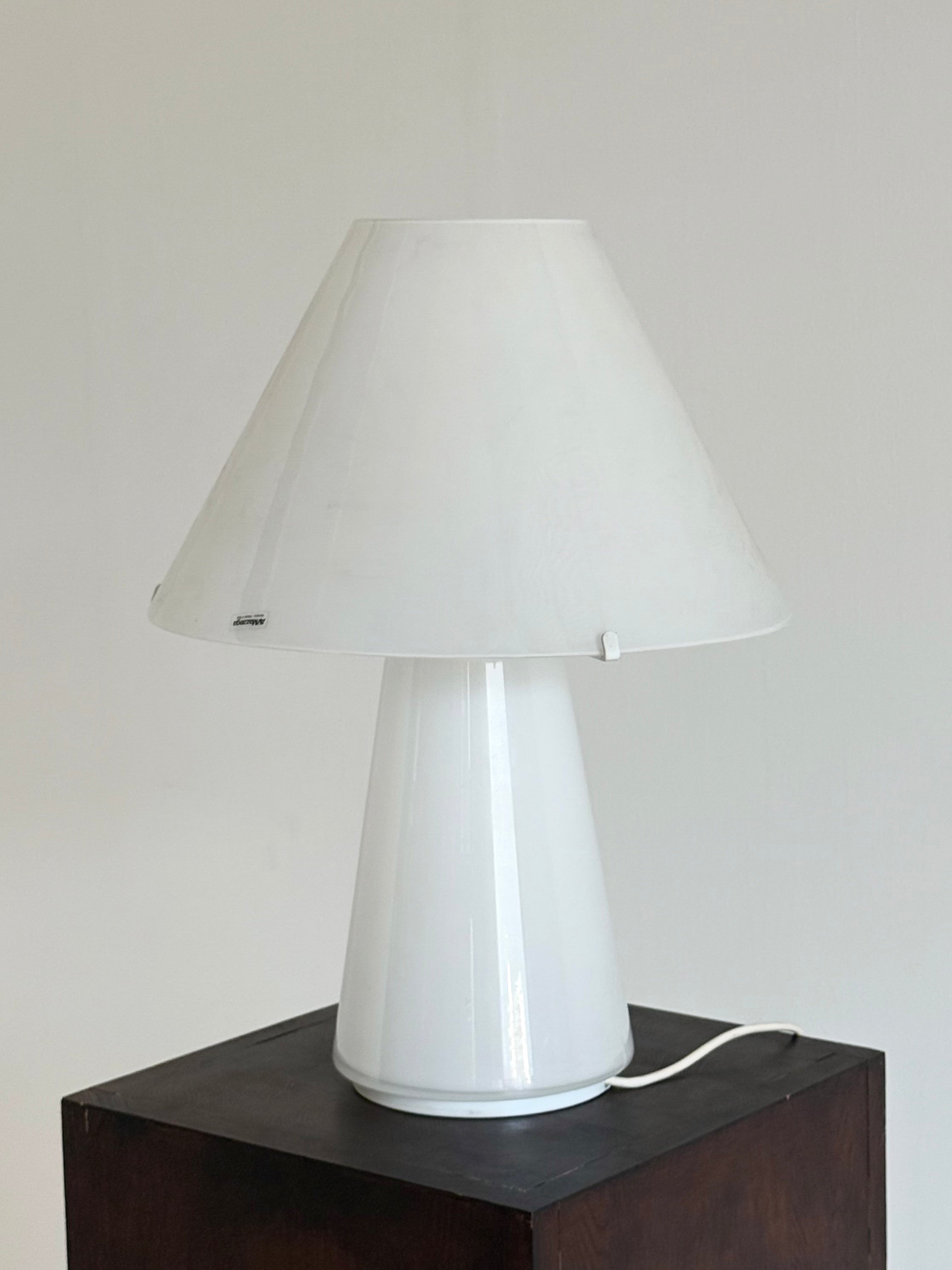 Vintage Italian Mushroom Table Lamp by Carlo Nason for AV Mazzega large — detail view