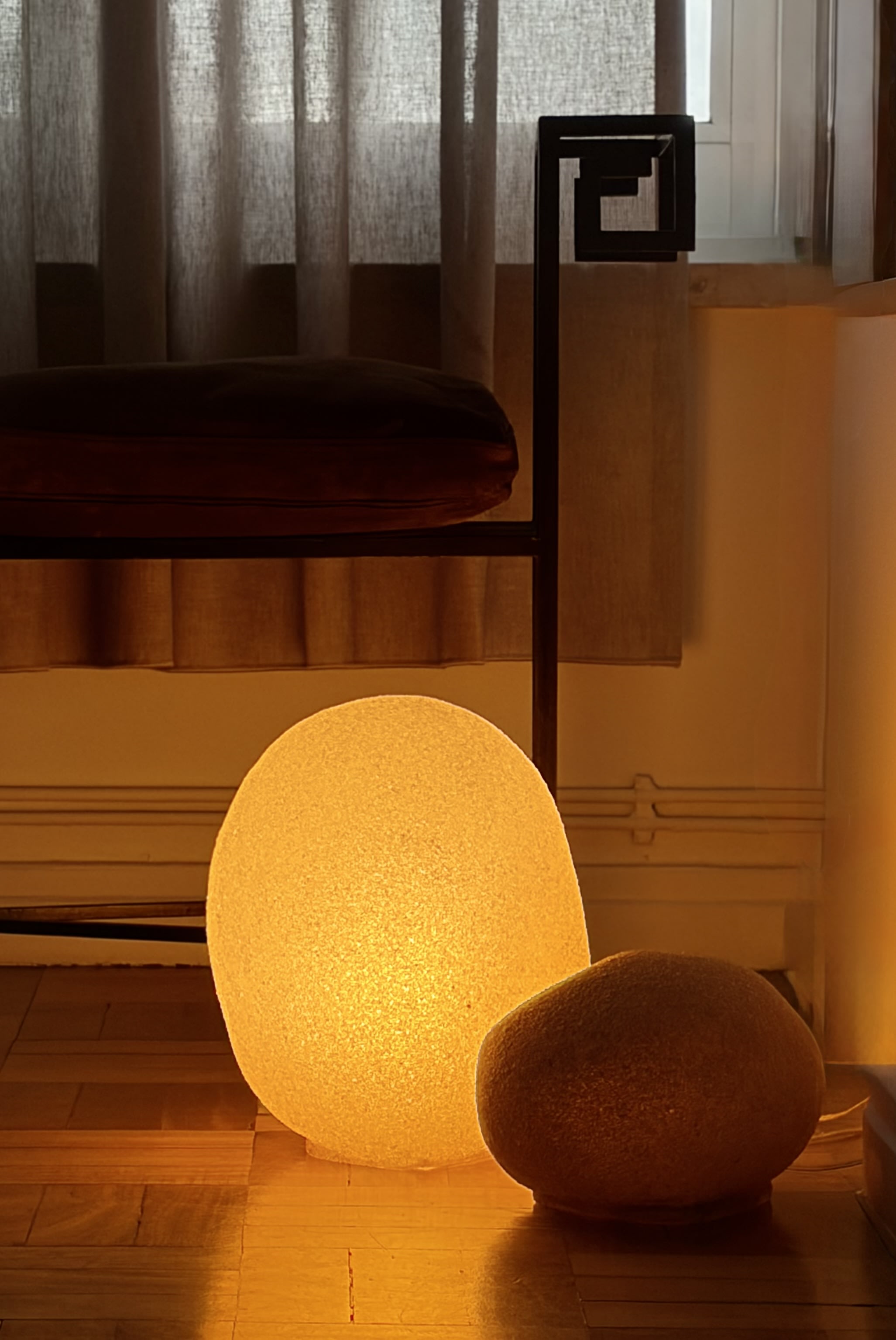 Large Moon Rock Pair Attributed to André Cazenave, c. 1969–1975 — alternate view