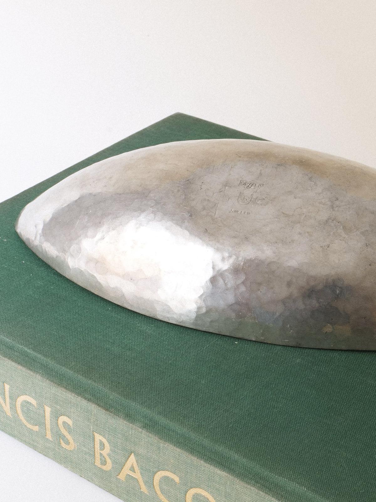Pewter Bowl Erik Torssell Sweden 1969 — lifestyle setting