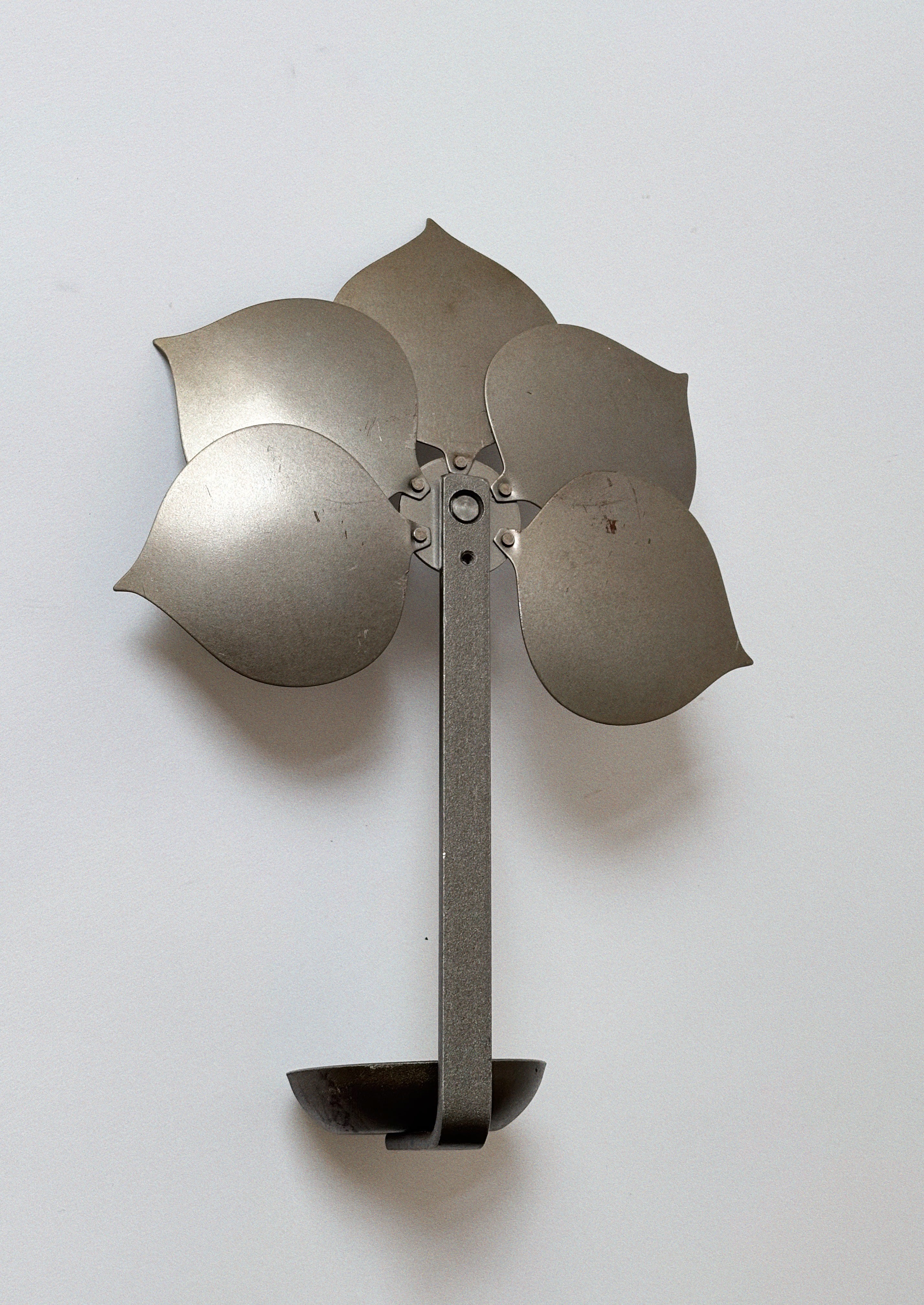 Metal Flower Wall Candleholder — lifestyle setting