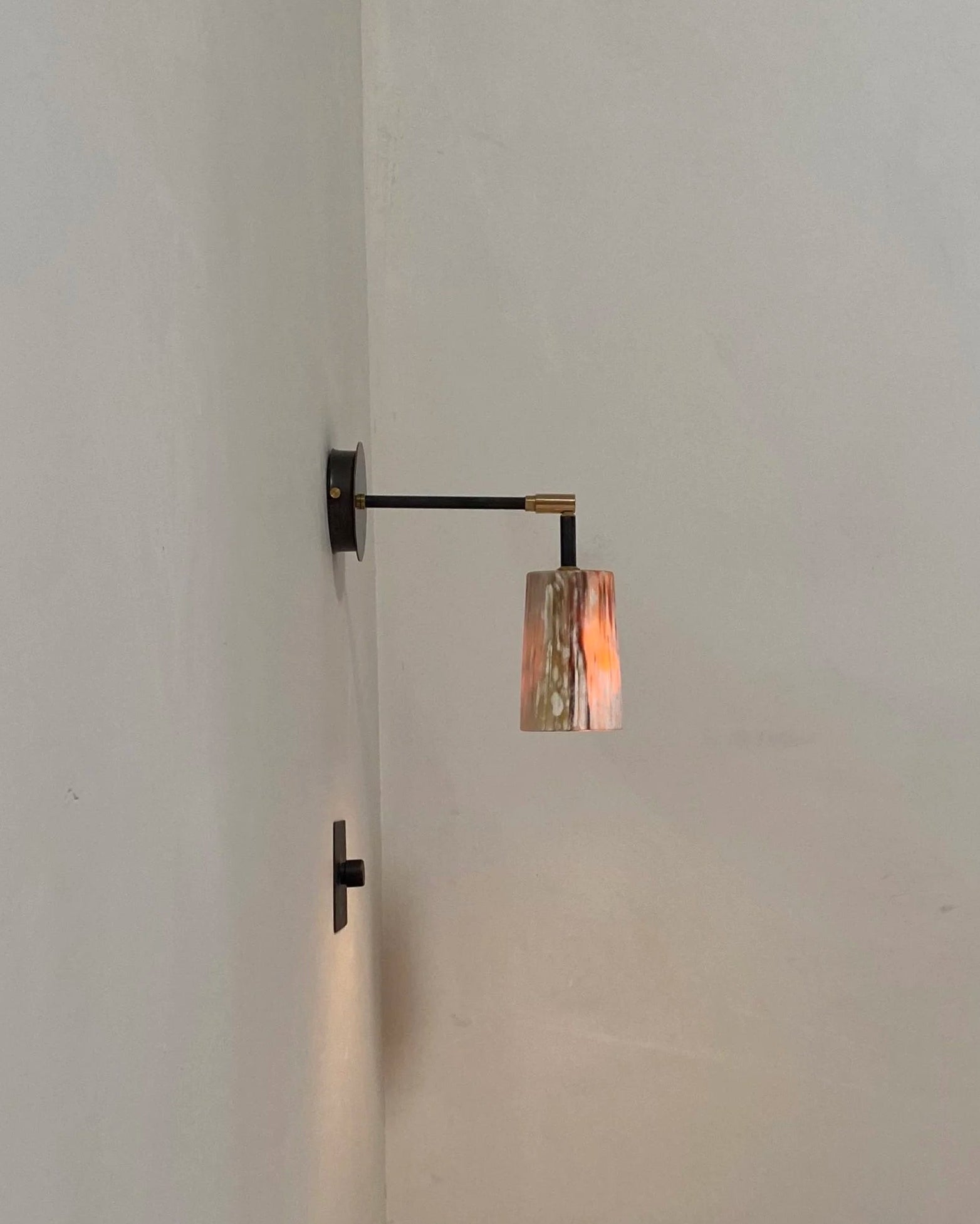 Horn Wall Light by Charlotte Packe Studio | The Oblist — handcrafted glass, modern design