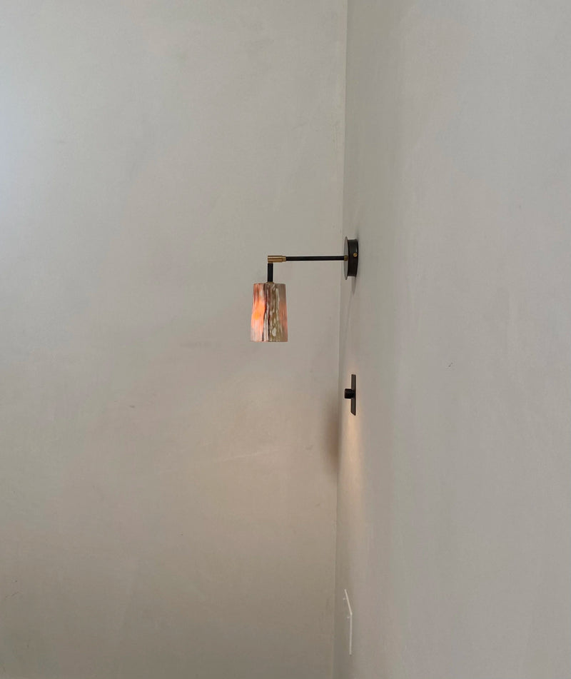 Horn Wall Light in Brass — detail view