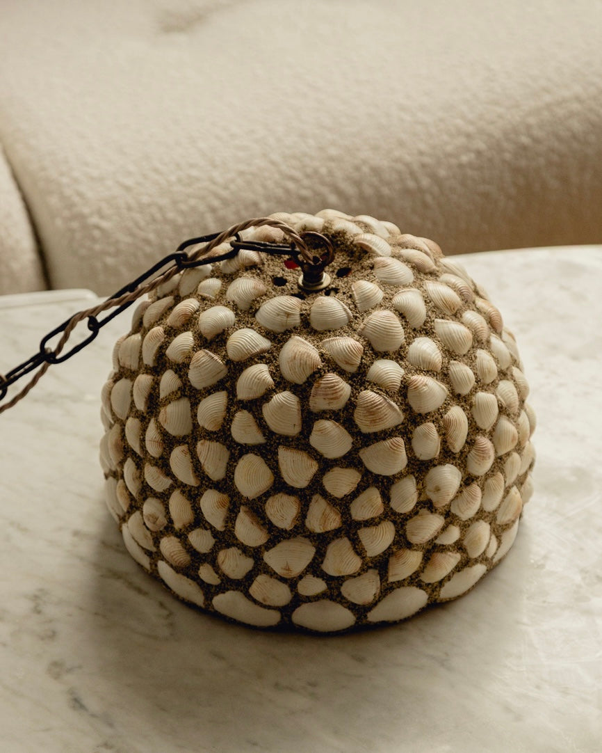 Mid Century Shell Pendant Light