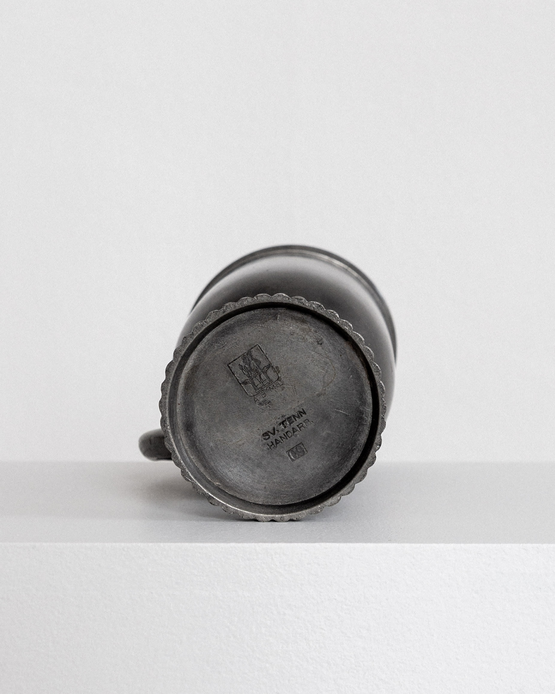 Elegant Swedish Pewter Vase, 1953