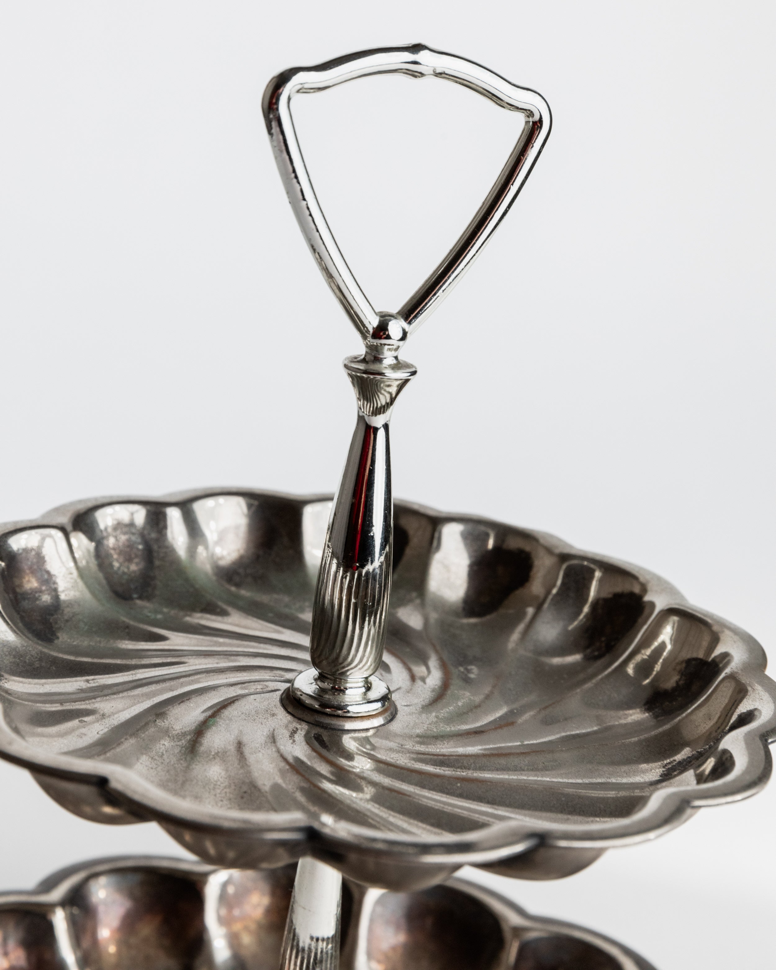 1950s Silver Plated 3 Level Tray