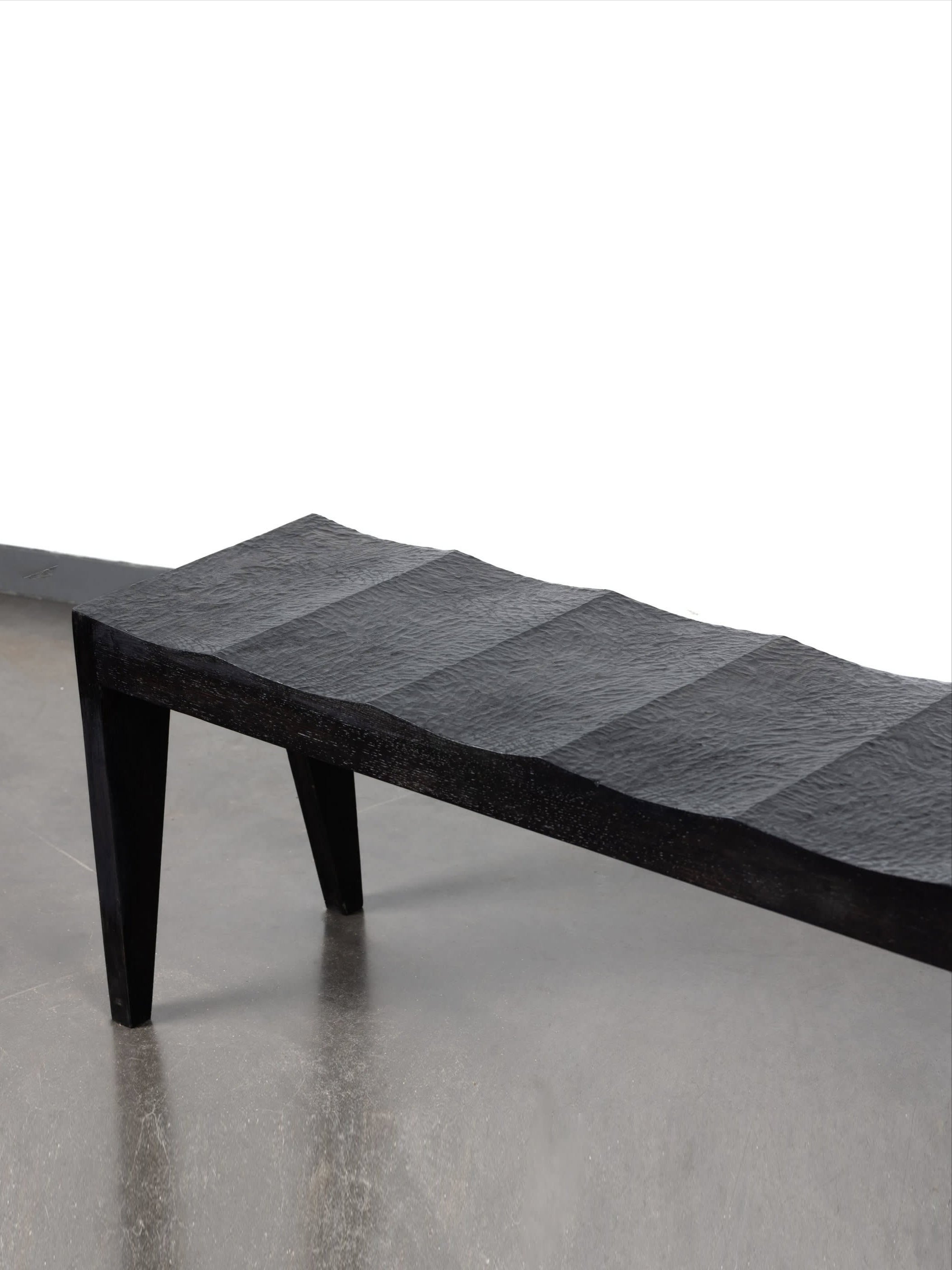 three seater Bench "Onde" — detail view