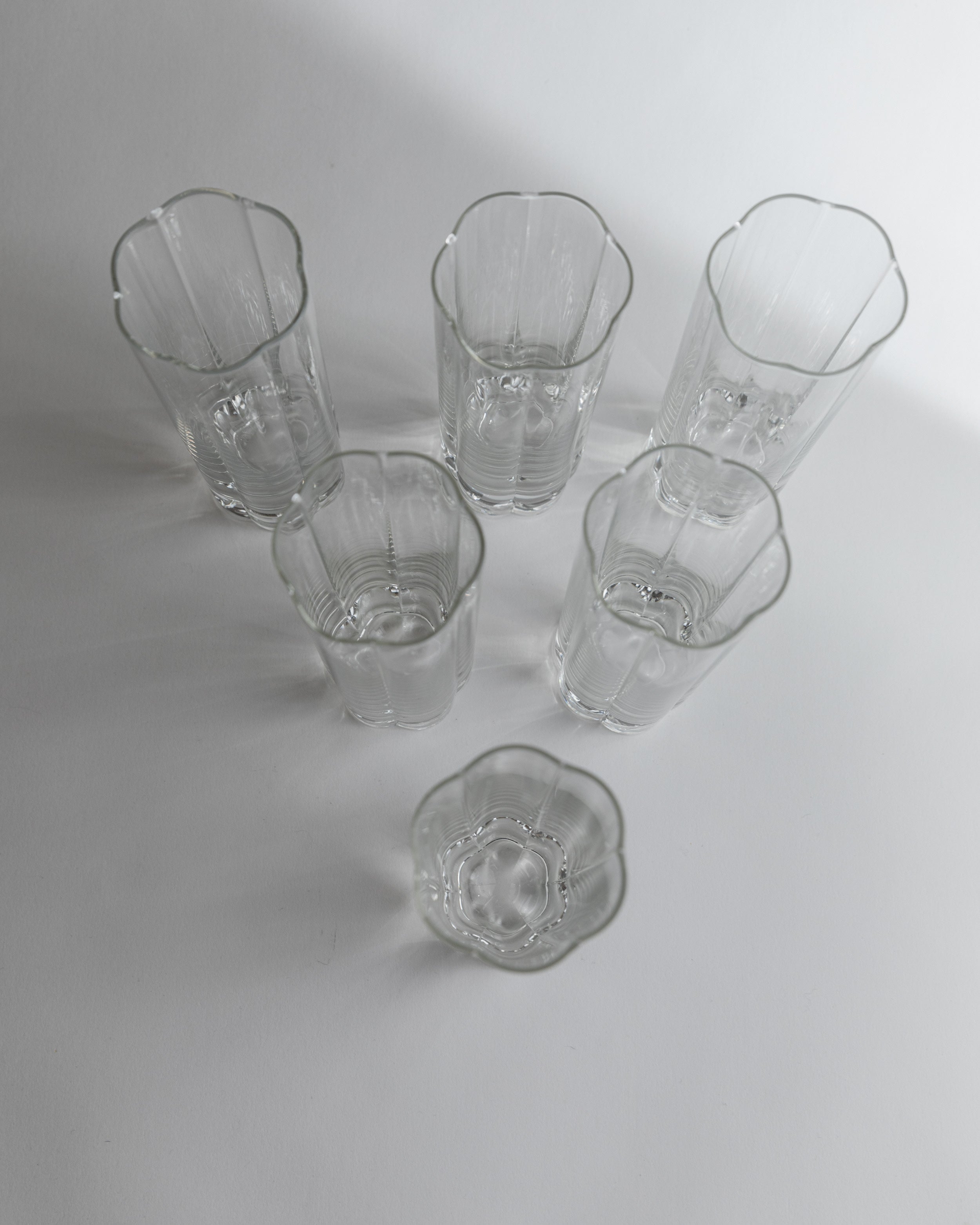 Ensemble de verres à boire de 6, Italie années 1980