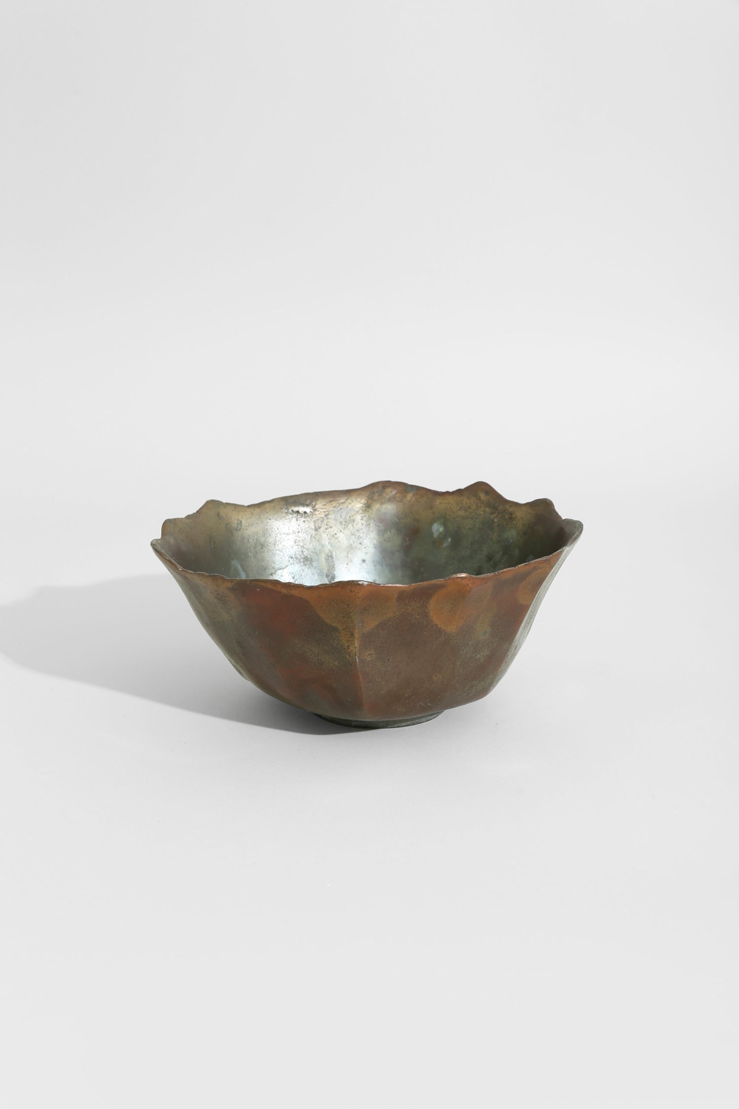 Bronze Organic Metal Bowl — lifestyle setting