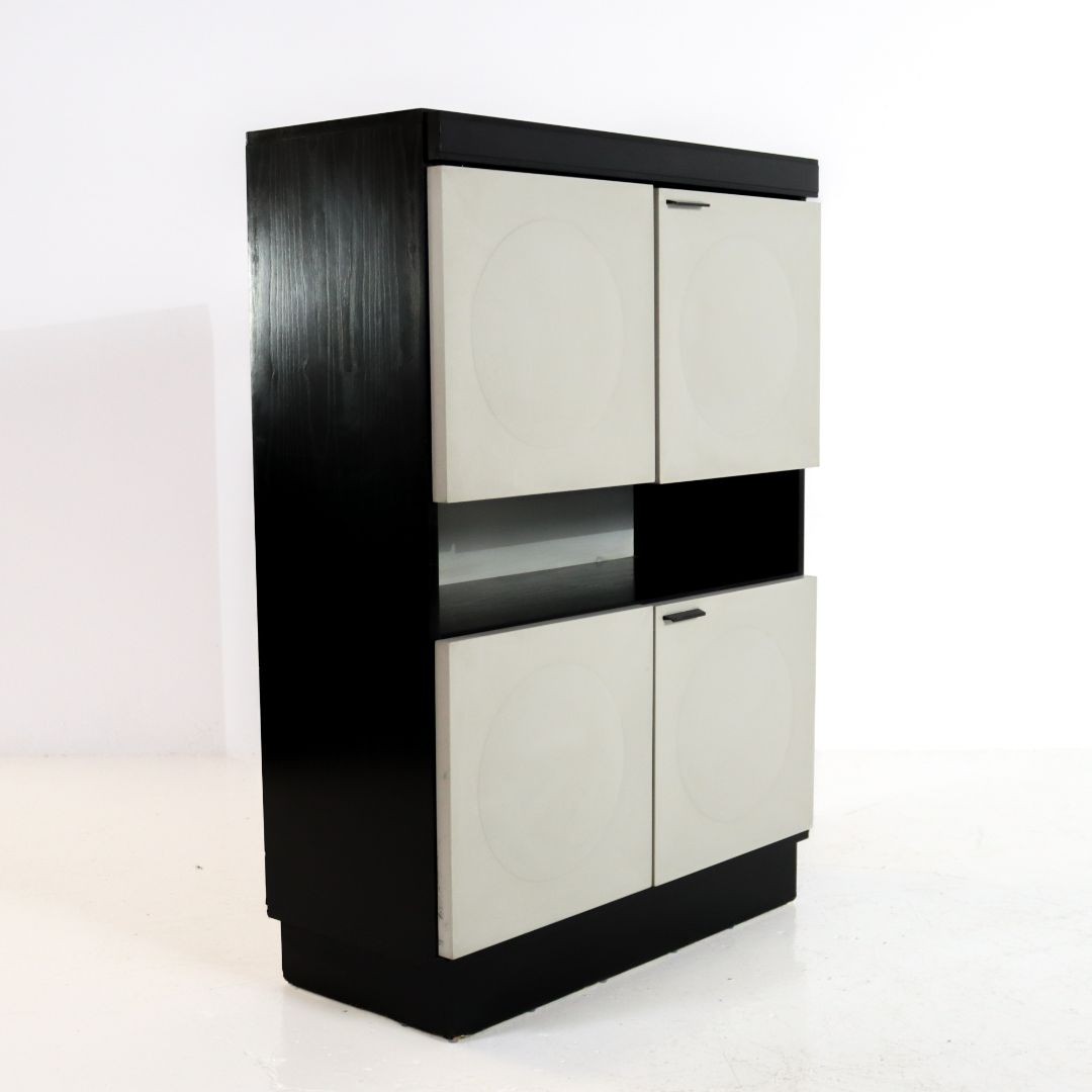 Brutalist Bar Cabinet 1970S — side angle