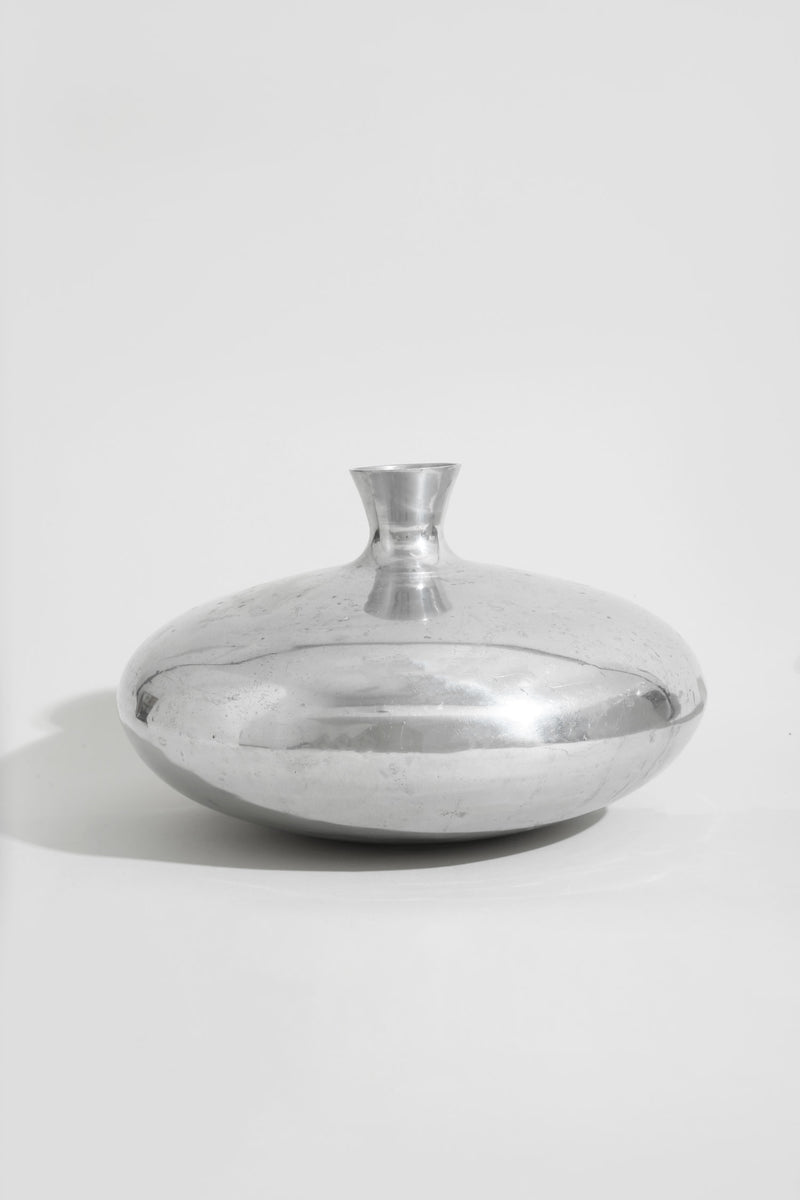 Form Sculpture Vase by Villa | The Oblist — polished aluminum finish