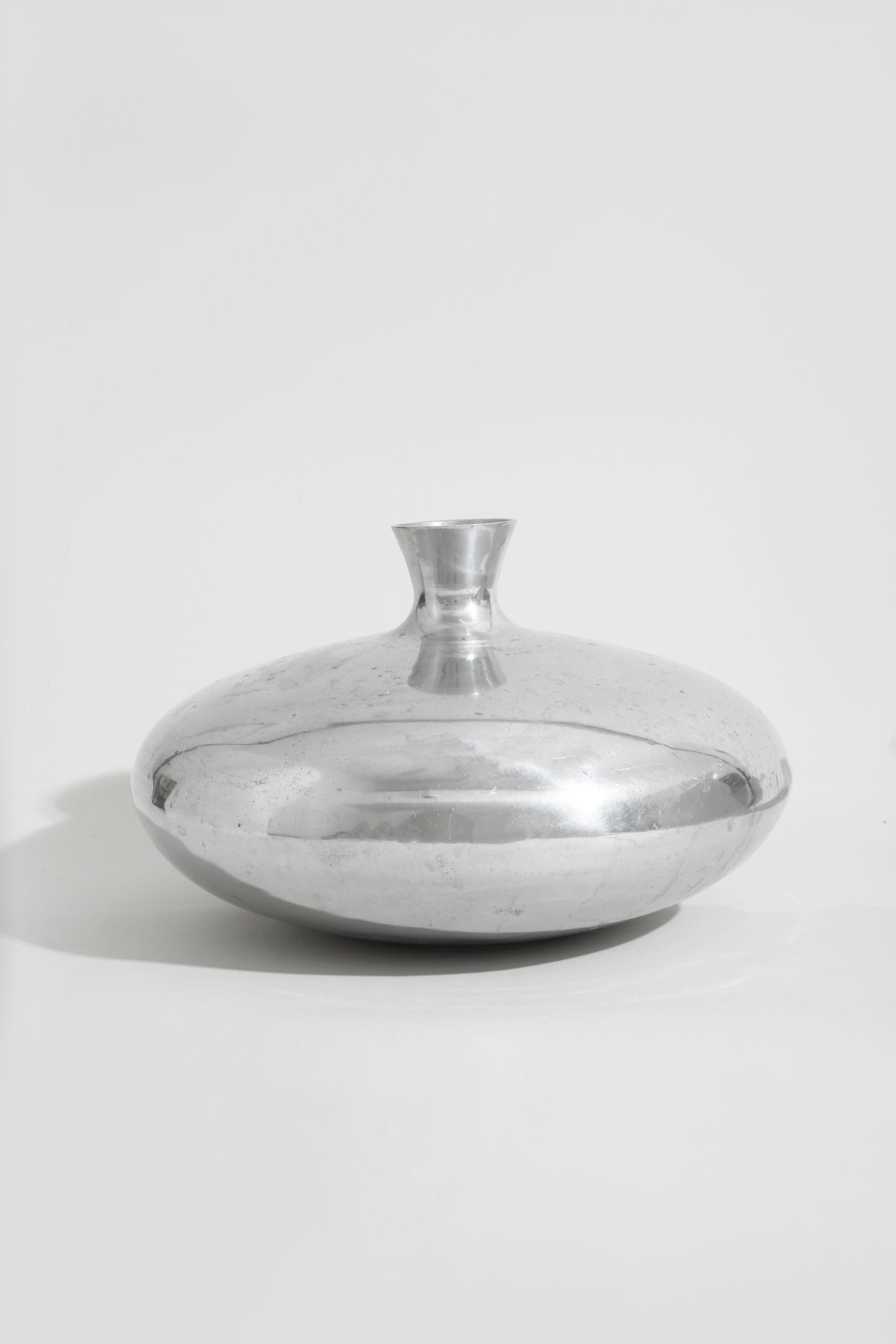 Form Sculpture Vase by Villa | The Oblist — polished aluminum finish