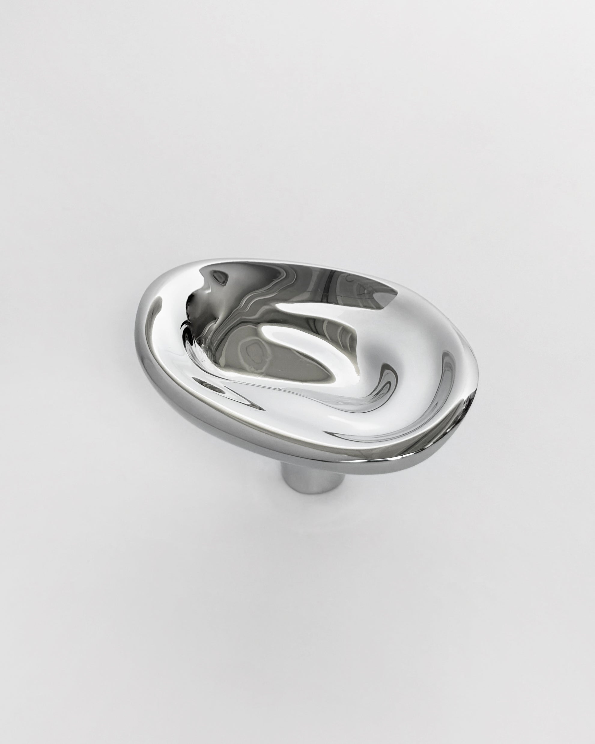 Ripple Hook - Small - Titanium — close-up of shiny titanium surface