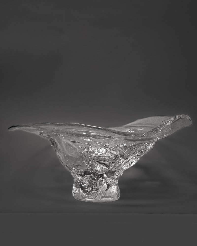 Organic Glass Platter — detail view