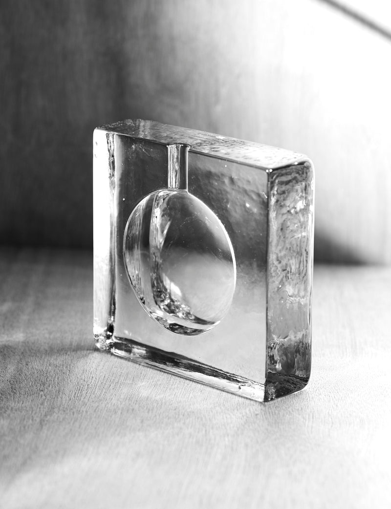 Vintage big and heavy mold-pressed glass ashtray c. 1970. by DIG IN JAPAN | The Oblist