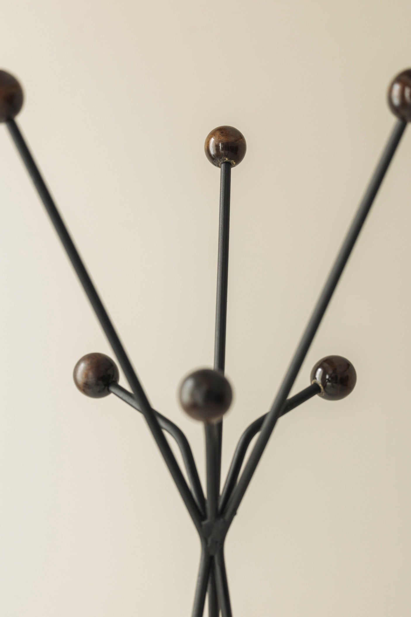 French Modernist Coat Stand, 1950s — close-up