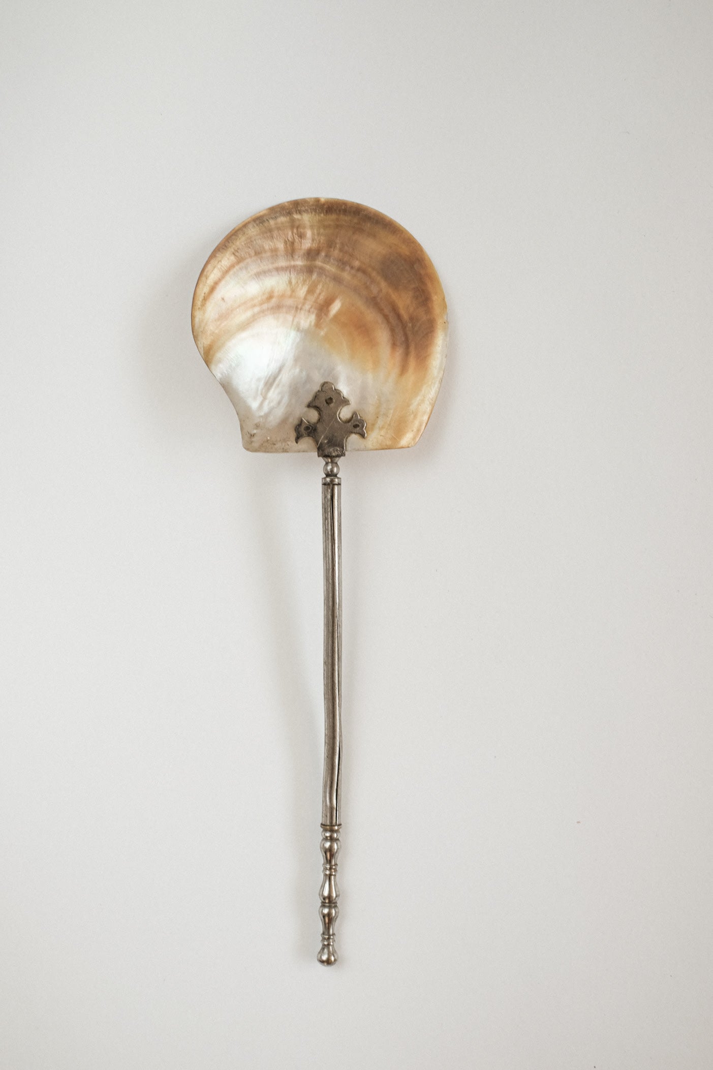 Mother-of-Pearl Serving Spoon — close-up