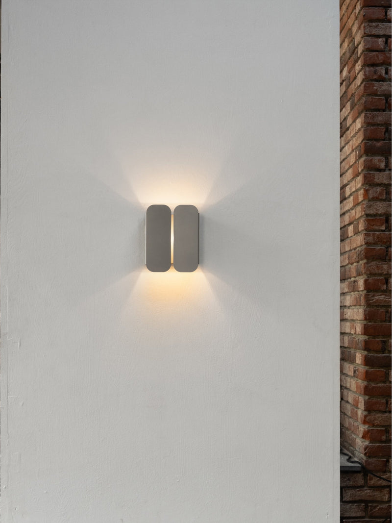 Wall Lamp - 1.0 - Double -Stainless Steel by KØGE Design | The Oblist — modern stainless steel finish